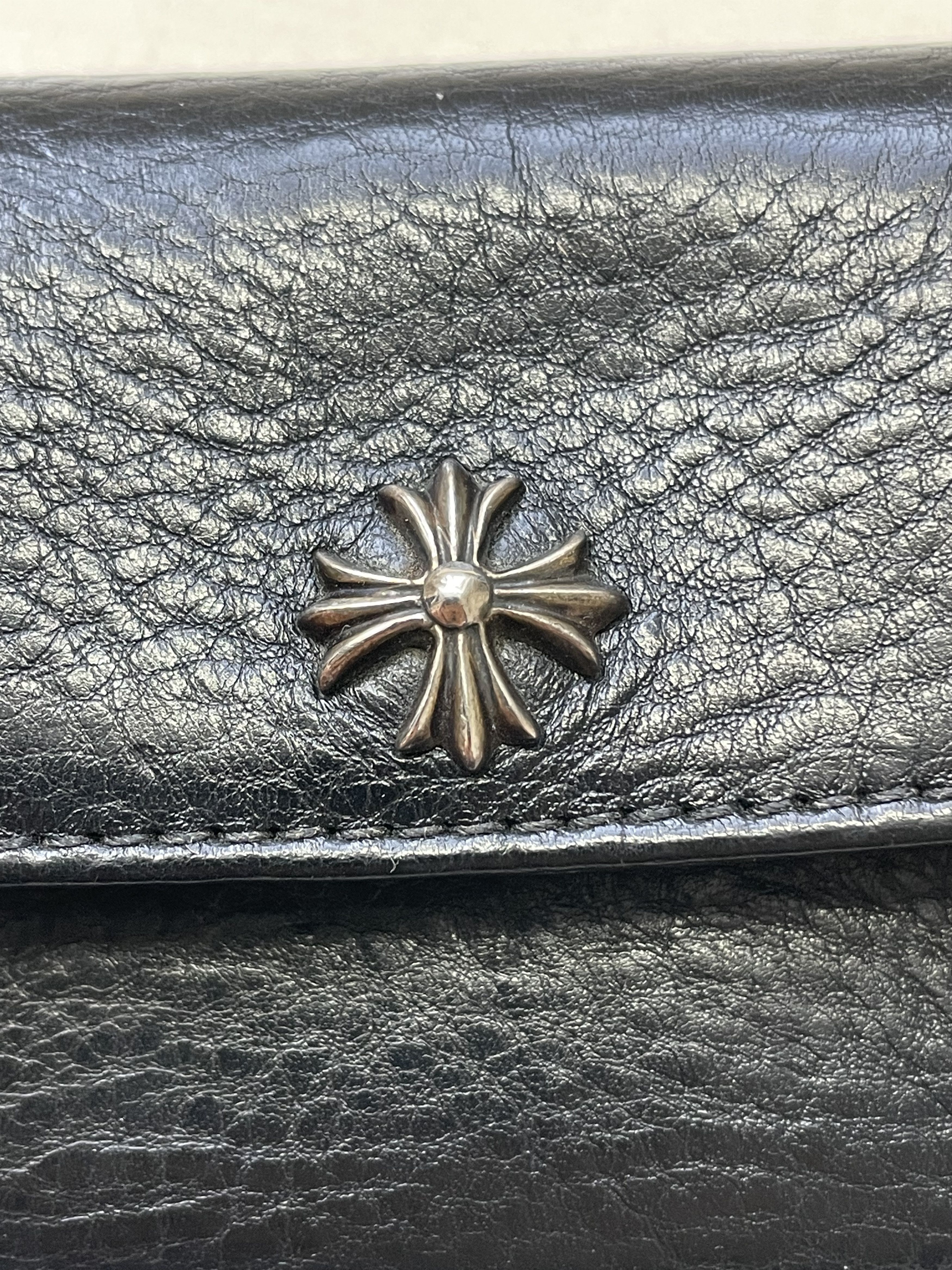 Chrome Hearts Chrome Hearts Tiny Plus Cross Leather Card Holder Size ONE SIZE - 7 Thumbnail