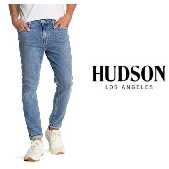 Hudson Hudson Jeans Mens Mid Rise Classic Med Wash Tapered Skinny J Size US 38 / EU 54 - 11 Thumbnail