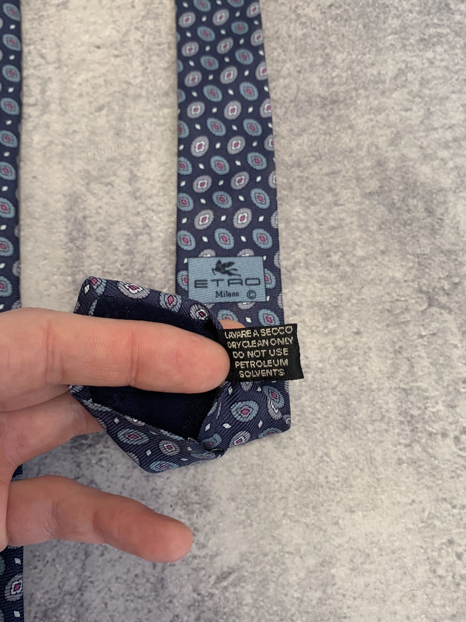 Etro ETRO 100% Silk Mens Luxury Tie Size ONE SIZE - 4 Thumbnail