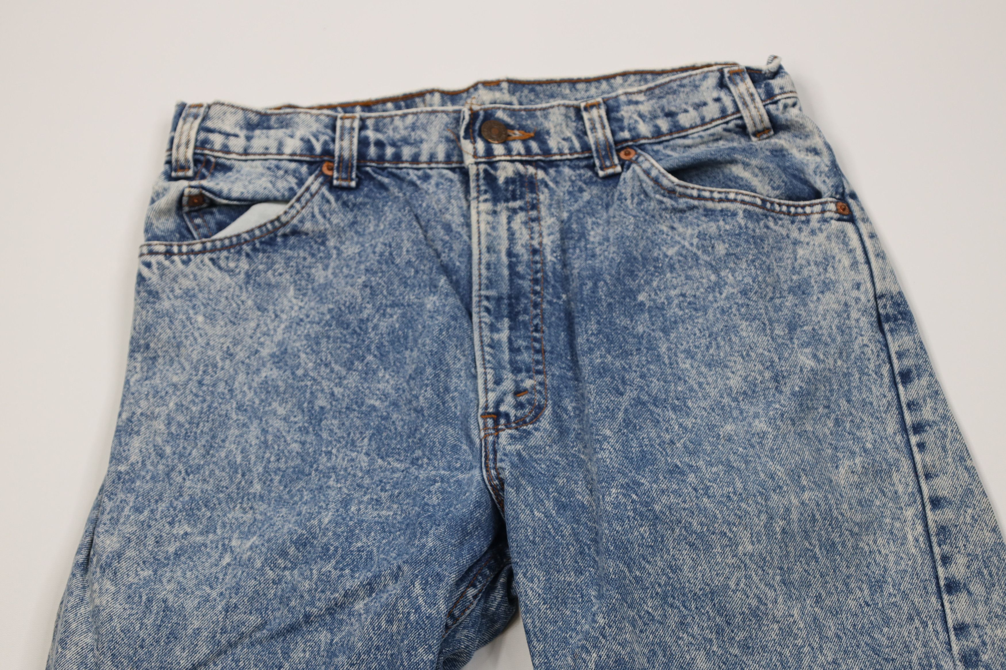 Levi's Vintage 80s Levis 550 Orange Tab Relaxed Tapered Leg Jeans Size US 32 / EU 48 - 2 Thumbnail