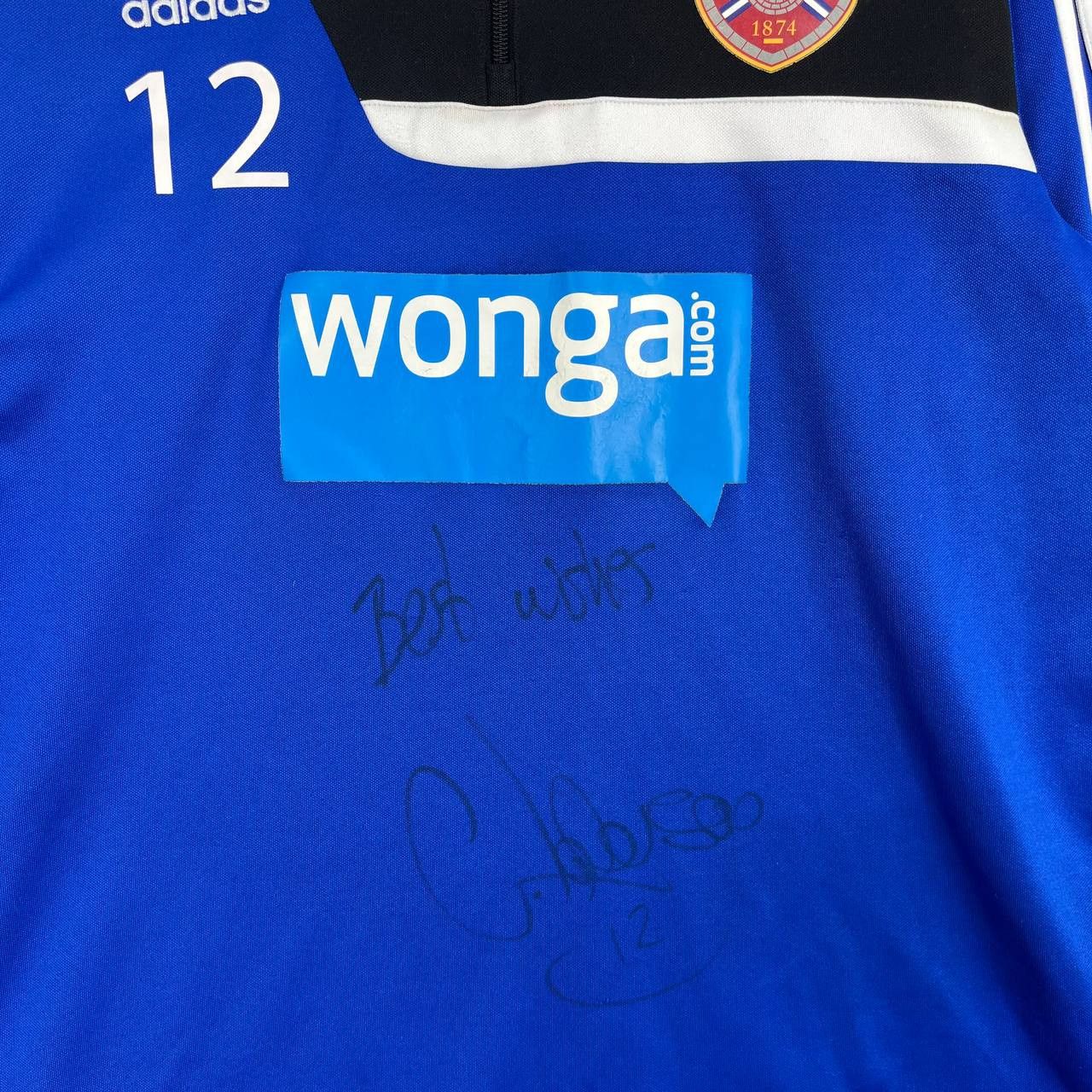 Adidas Adidas Hearts FC Training Top Half Zip Wonga Sponsor Blue L Size US L / EU 52-54 / 3 - 4 Thumbnail