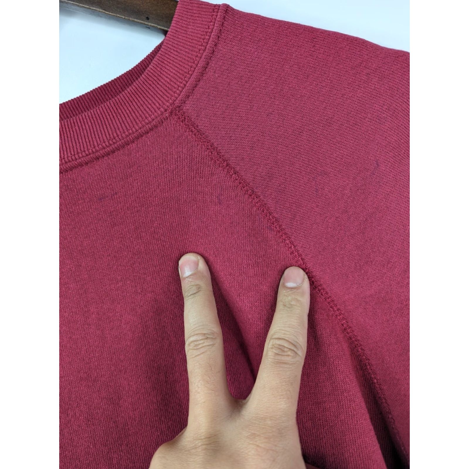 Tultex VINTAGE Tultex Sweatshirt Men XL Red Cotton Polyester Blend 50/50 Pullover Size US XL / EU 56 / 4 - 3 Thumbnail