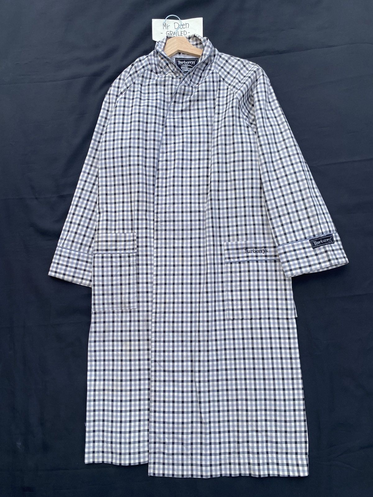 Burberry Vintage Burberry Checkered Long Coat Size US L / EU 52-54 / 3 - 3 Thumbnail
