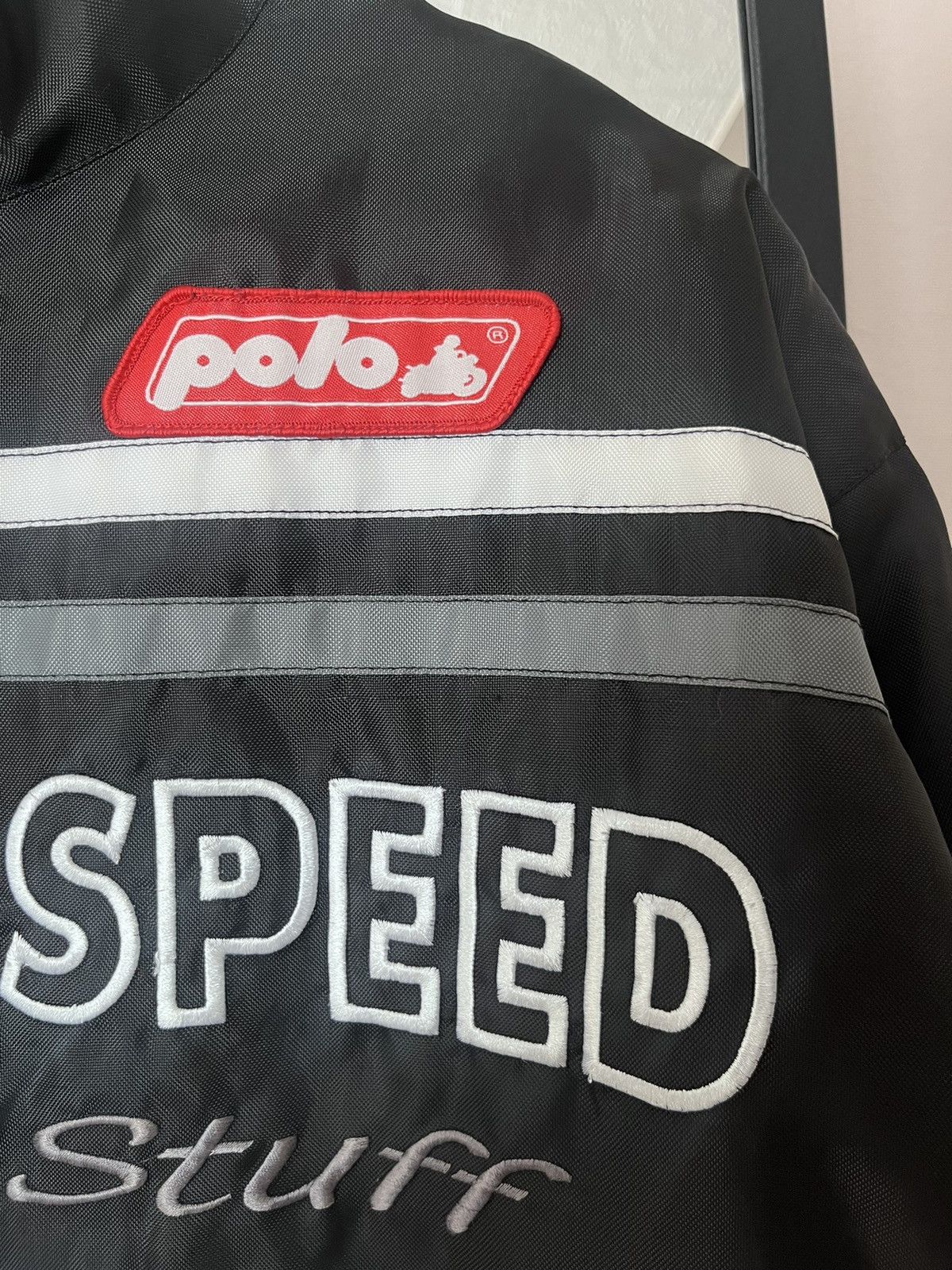 Vintage Polo High Speed Racing Moto Multi Logo Jacket