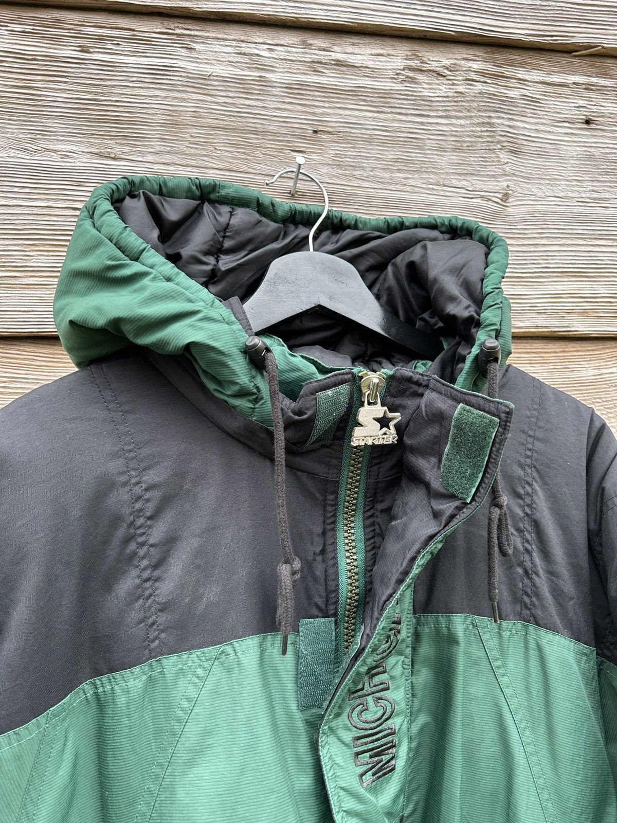 NFL 90s Vintage Starter Michigan State Spartans Parka Jacket Size US XL / EU 56 / 4 - 8 Thumbnail