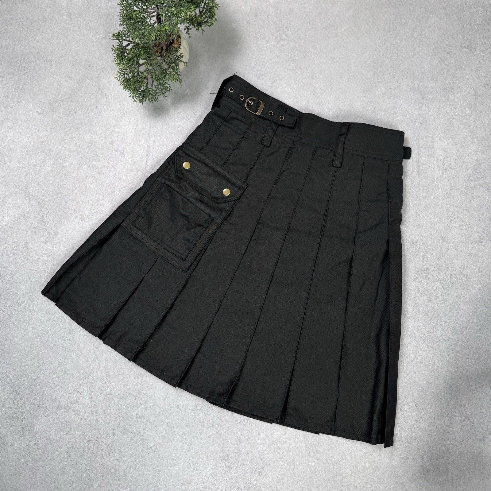 Vintage Modern Kilts Men Cargo Black Kilt Size 32 Size US 32 / EU 48 - 11 Thumbnail