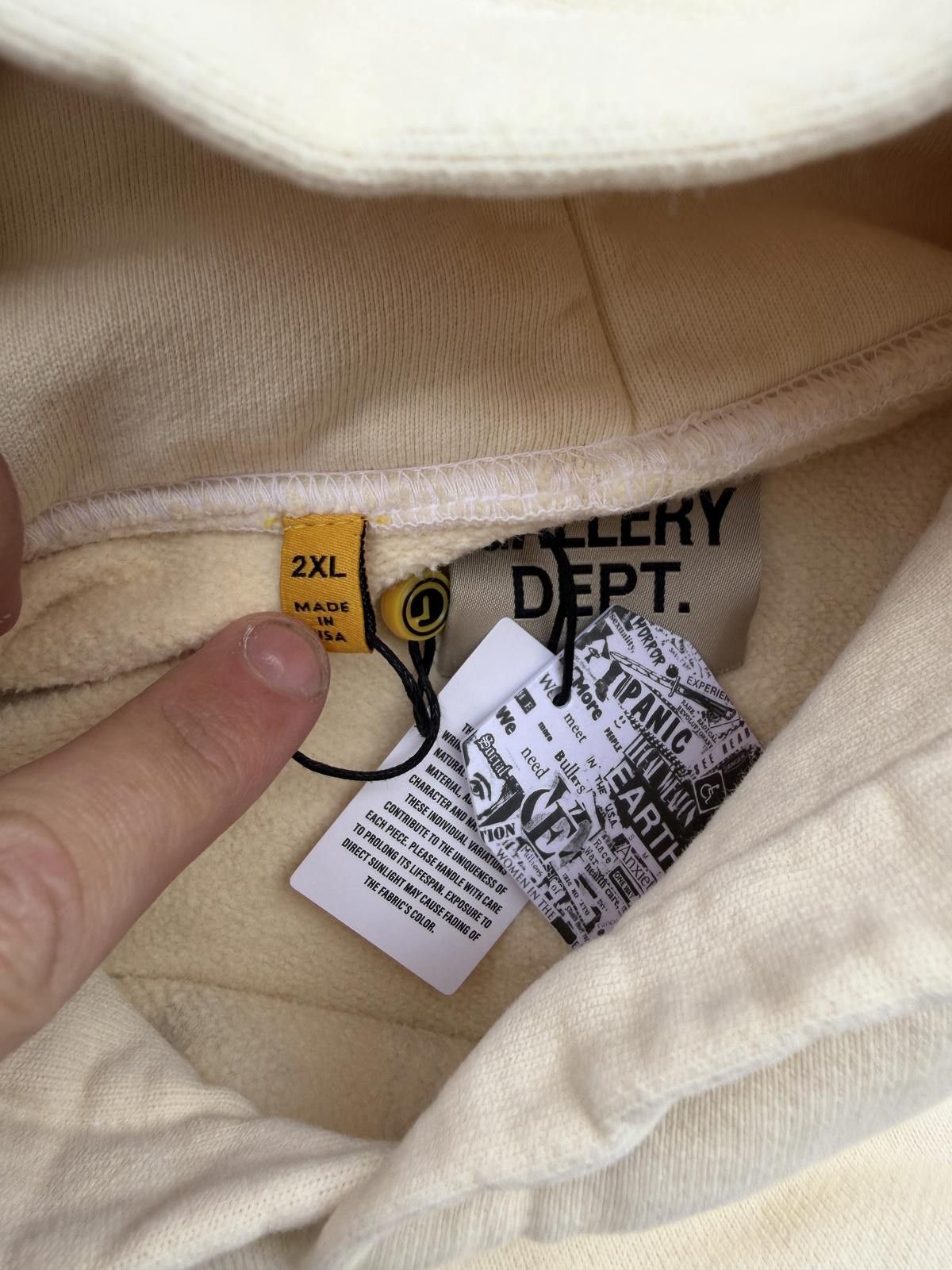 Other Gallery Dept. Boxing Gloves Hoodie – Cream – Size XXL – New Size US XXL / EU 58 / 5 - 6 Thumbnail
