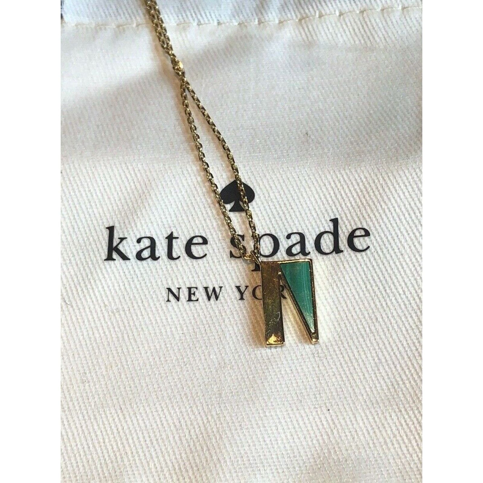 Kate Spade Kate Spade Truly Yours Initial N Pendant Necklace Gold tone Size ONE SIZE - 2 Thumbnail