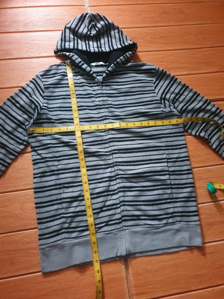 Uniqlo Uniqlo stripe hoodie sweater Size L / US 10 / IT 46 - 6 Thumbnail