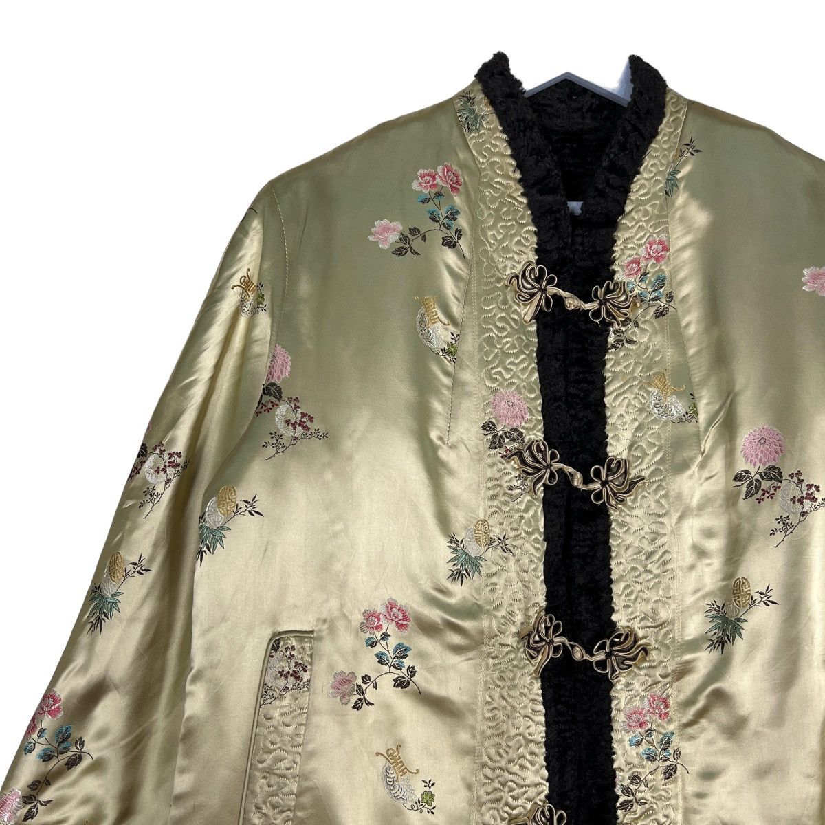 Japanese Brand 🔥 RARE VINTAGE 60s RAYON MANDARIN REVERSIBLE JACKET Size US M / EU 48-50 / 2 - 7 Thumbnail