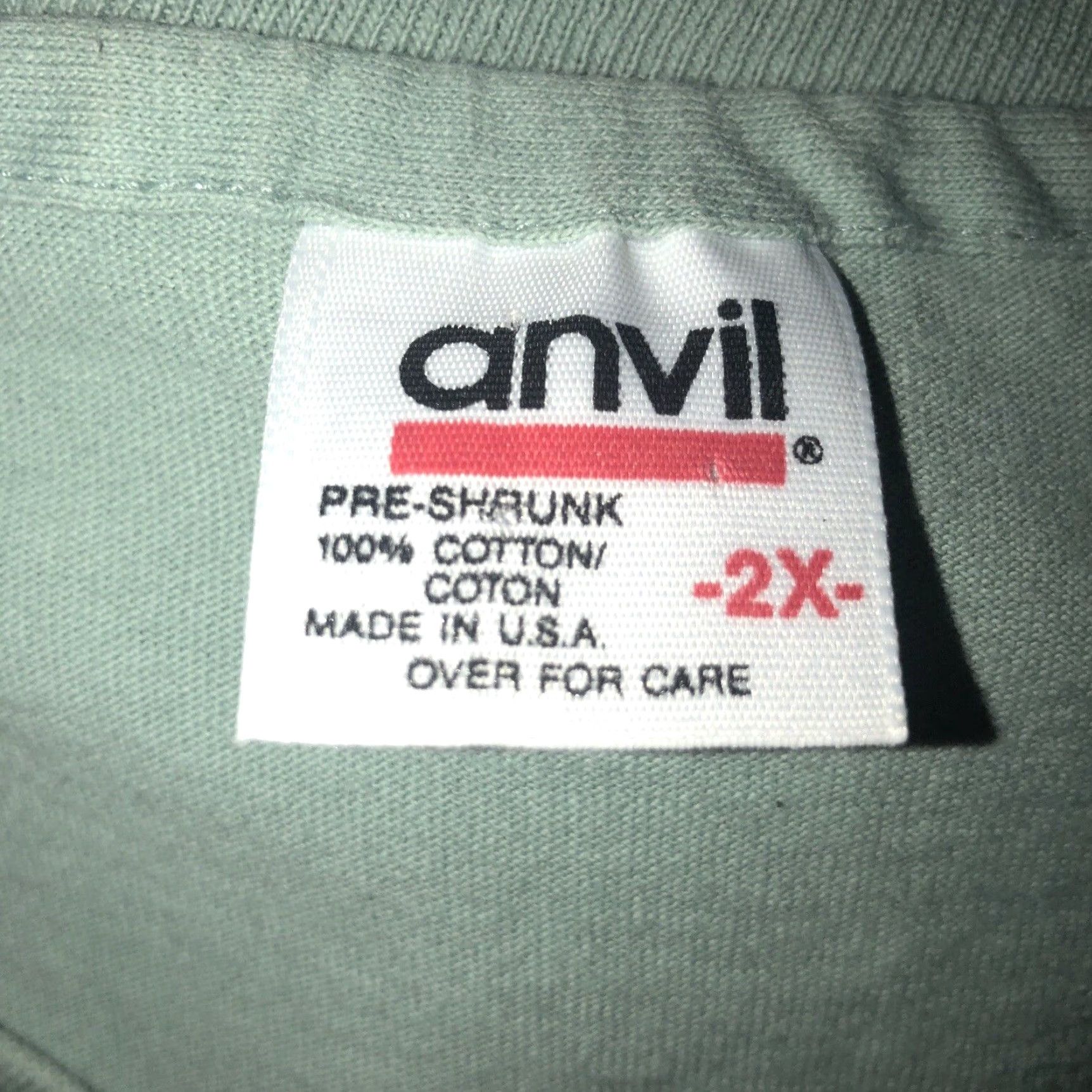 Anvil VINTAGE Anvil Idaho T-Shirt Men Short Sleeve Embroidered Stitch 2XL Gray Size US XXL / EU 58 / 5 - 4 Thumbnail
