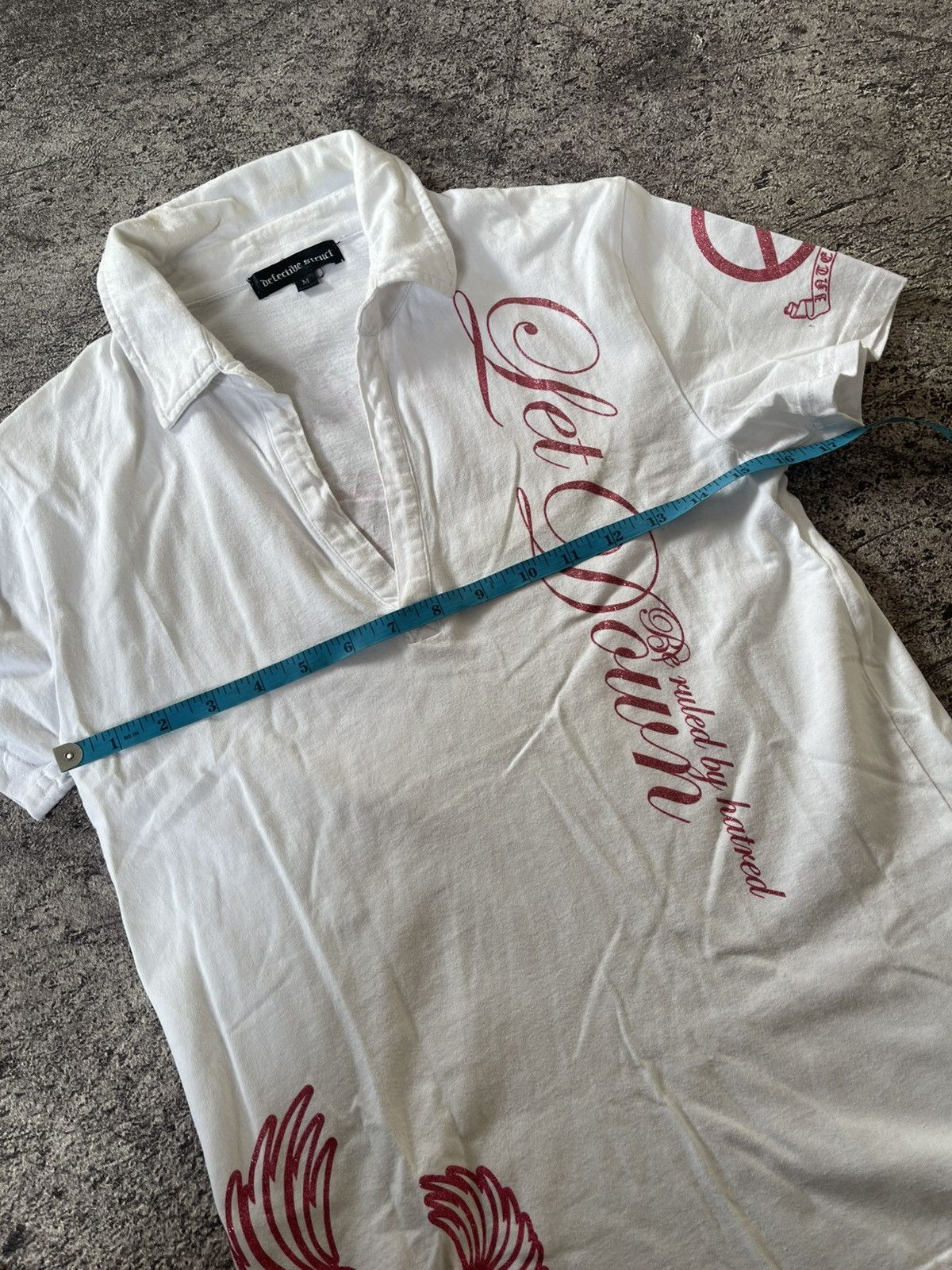 Japanese Brand Y2K DEtTECTIVE STRUCT IFSIXWASNINE GOTHIC POLO SHIRT Size US M / EU 48-50 / 2 - 11 Thumbnail