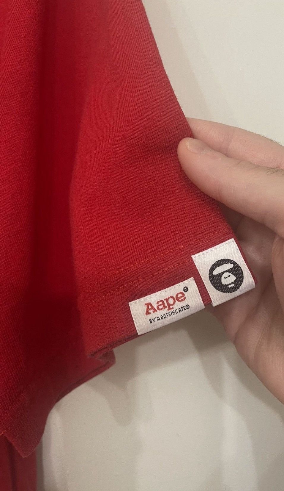 Aape AAPE BIG HEAD TEE RED SIZE LARGE Size US L / EU 52-54 / 3 - 3 Thumbnail