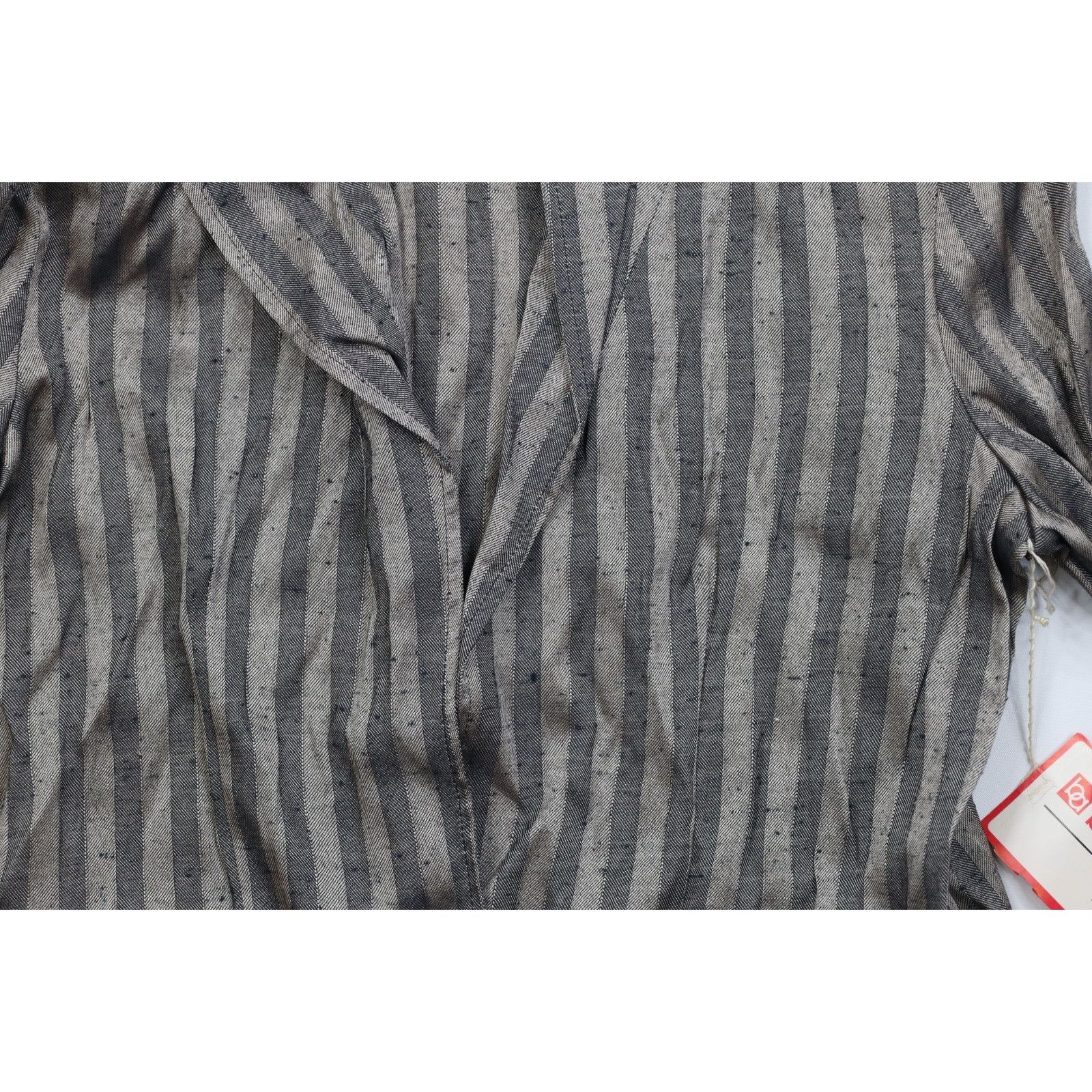 Vintage Deadstock Vintage 70s Rayon Gabardine Striped 2 Piece Suit Size 3XL / US 20-22 - 4 Thumbnail