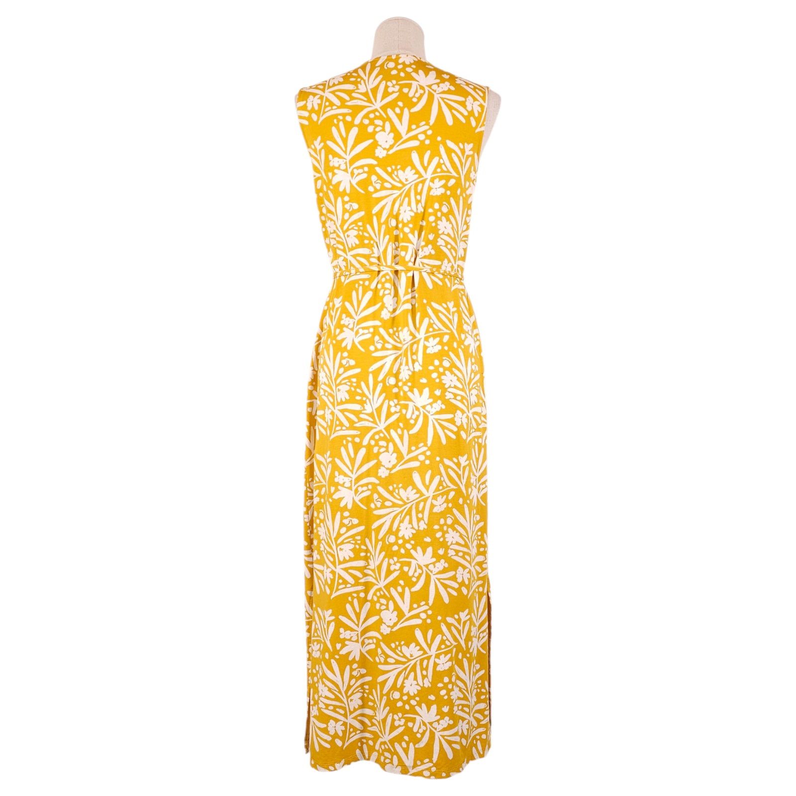 Other Garnet Hill Yellow Floral Dress Sz Extra Small Size XS / US 0-2 / IT 36-38 - 3 Thumbnail