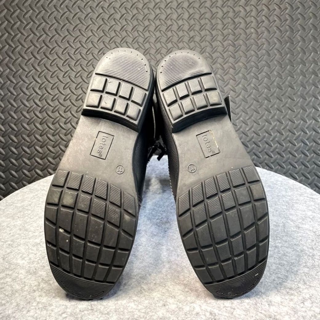 Vintage Totes Diedre Black Strap Buckle Women's Winter Leather Warm Boots Size 11 Size US 11 / IT 41 - 6 Thumbnail