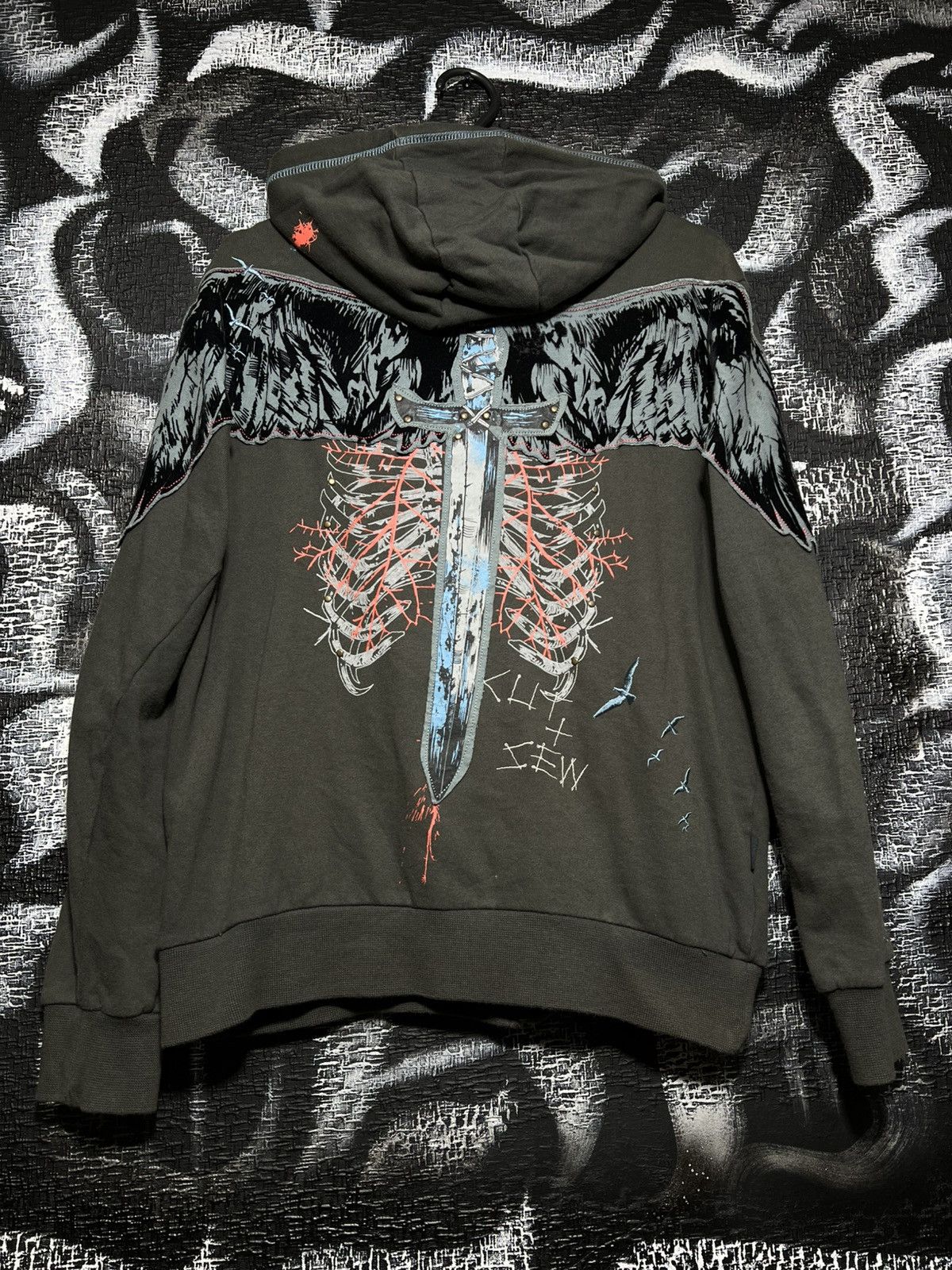 Marc Ecko Rare Vintage Marc Ecko Cut and Sew Y2K Affliction Zip Size US M / EU 48-50 / 2 - 2 Thumbnail