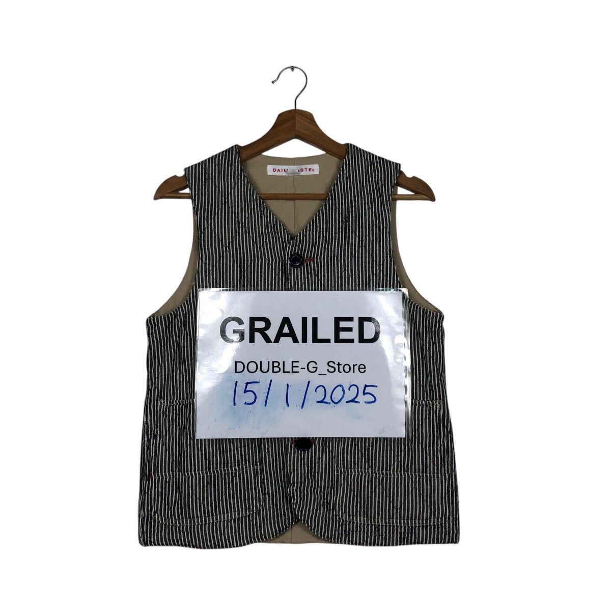 Japanese Brand 📌Vintage Hickory Chore Vest Jacket Daily Taste Kapital Size US M / EU 48-50 / 2 - 1 Thumbnail