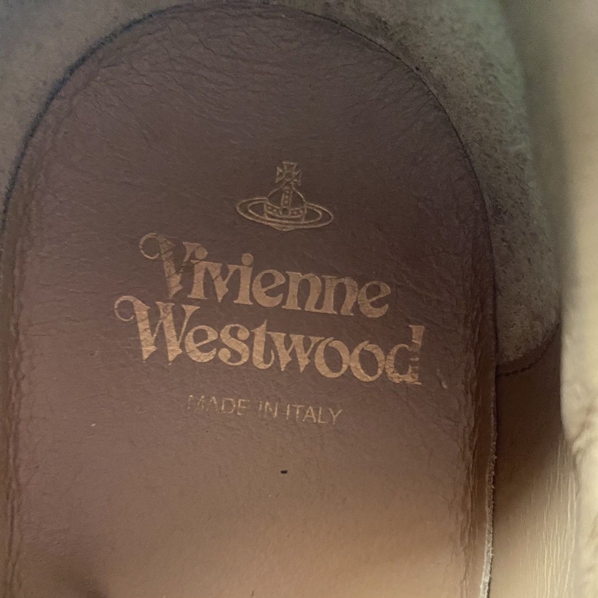 Vivienne Westwood Squiggle Embossed Leather Sneakers Size US 8.5 / EU 41-42 - 9 Thumbnail