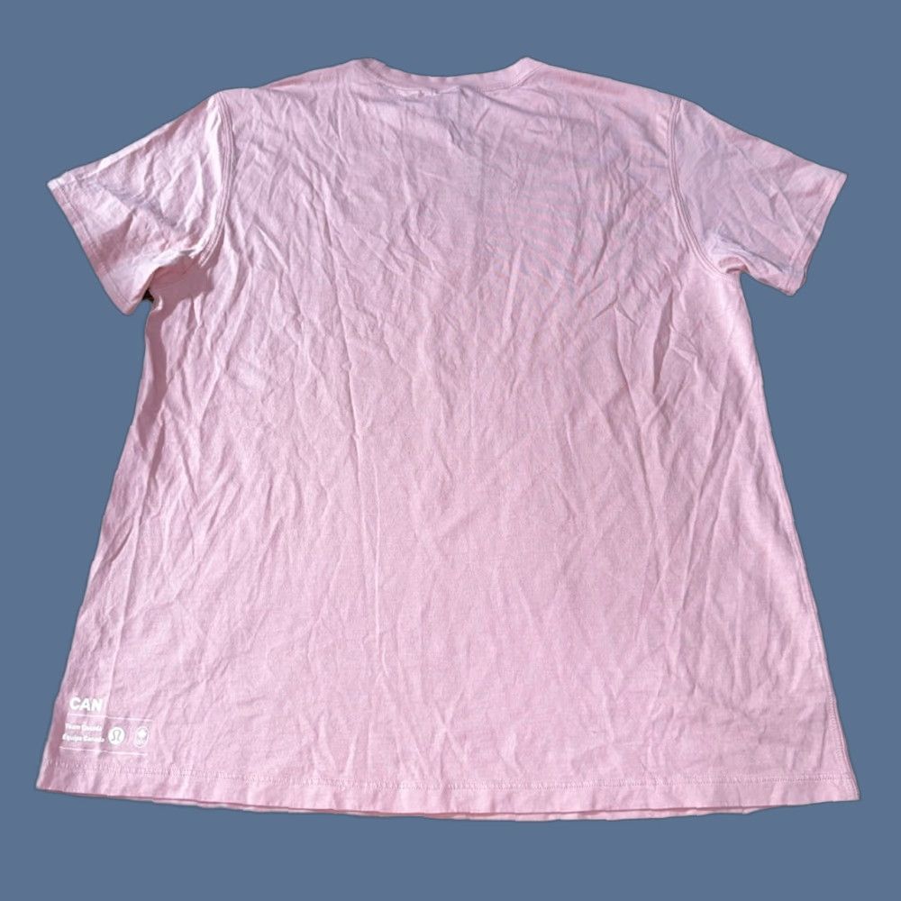 Lululemon Lululemon T-Shirt Team Canada Floral Pink Womens 8 Short Sleeve Crew Neck Activewear Casual Regular Fit XS? Wait. Size M / US 6-8 / IT 42-44 - 1 Thumbnail