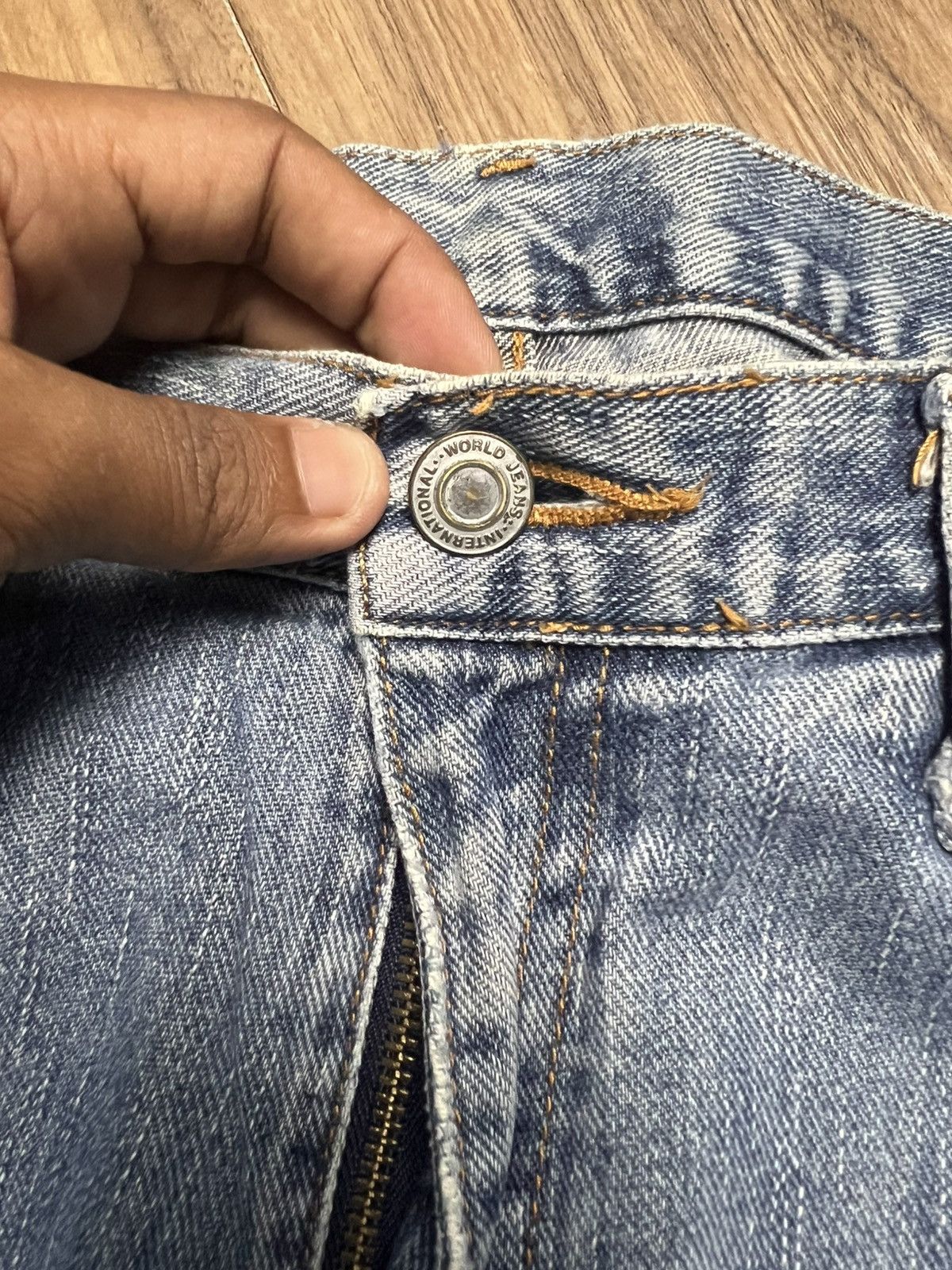 VILLAND VILLAND Denim Jeans 100% Cotton | Straight Fit (41) Size US 34 / EU 50 - 5 Thumbnail