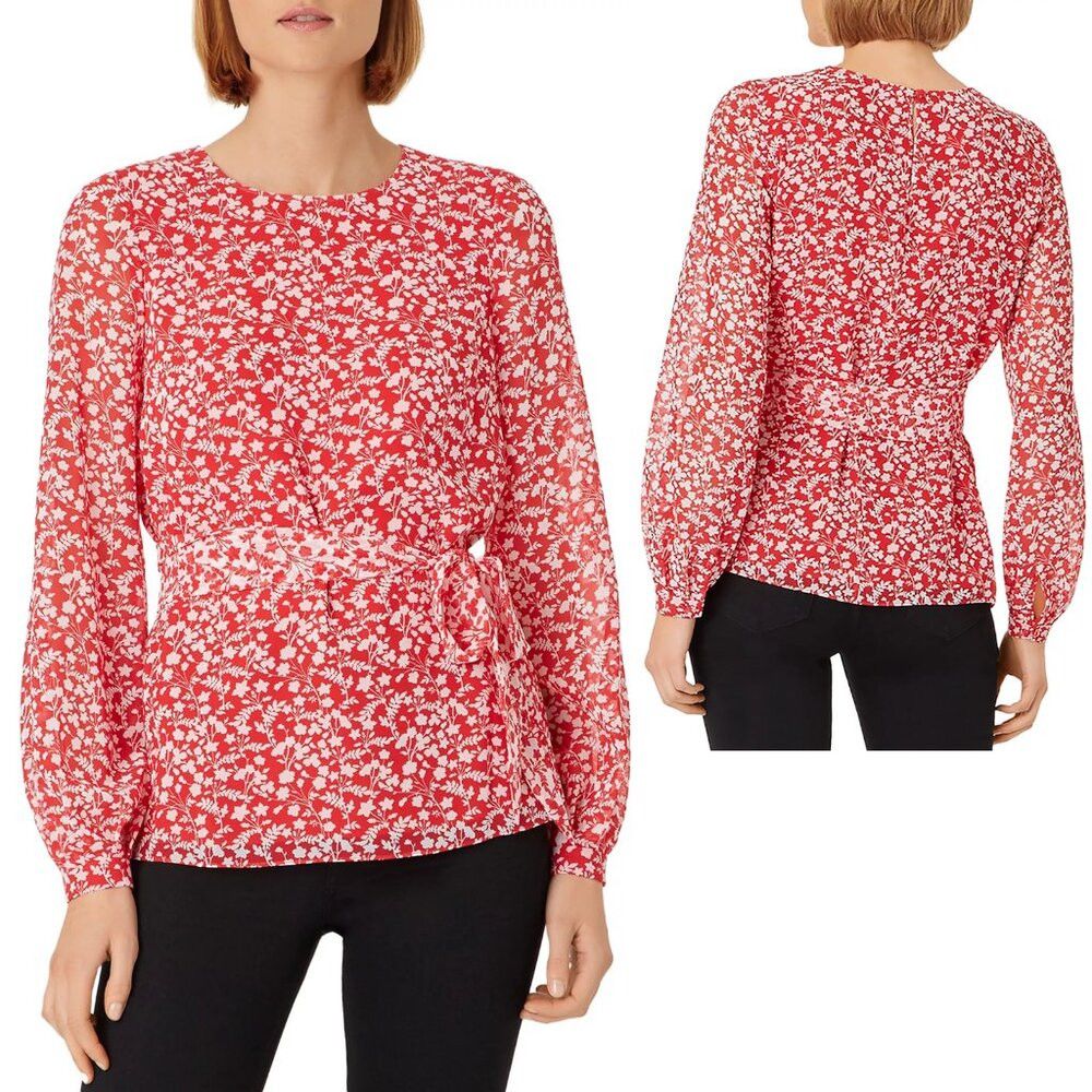 Hobbs London New HOBBS LONDON Rosie Floral Print Blouse Size 14 Size XL / US 12-14 / IT 48-50 - 1 Thumbnail