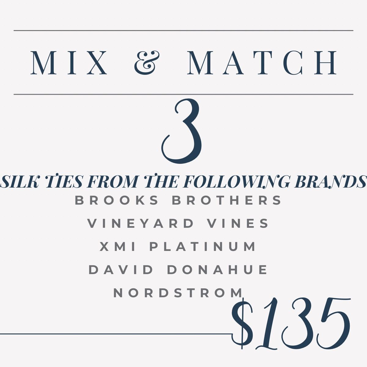 Brooks Brothers Silk Tie Bundle – Mix & Match Luxury Silk Novelty Ties - 3 - Size ONE SIZE - 1 Preview