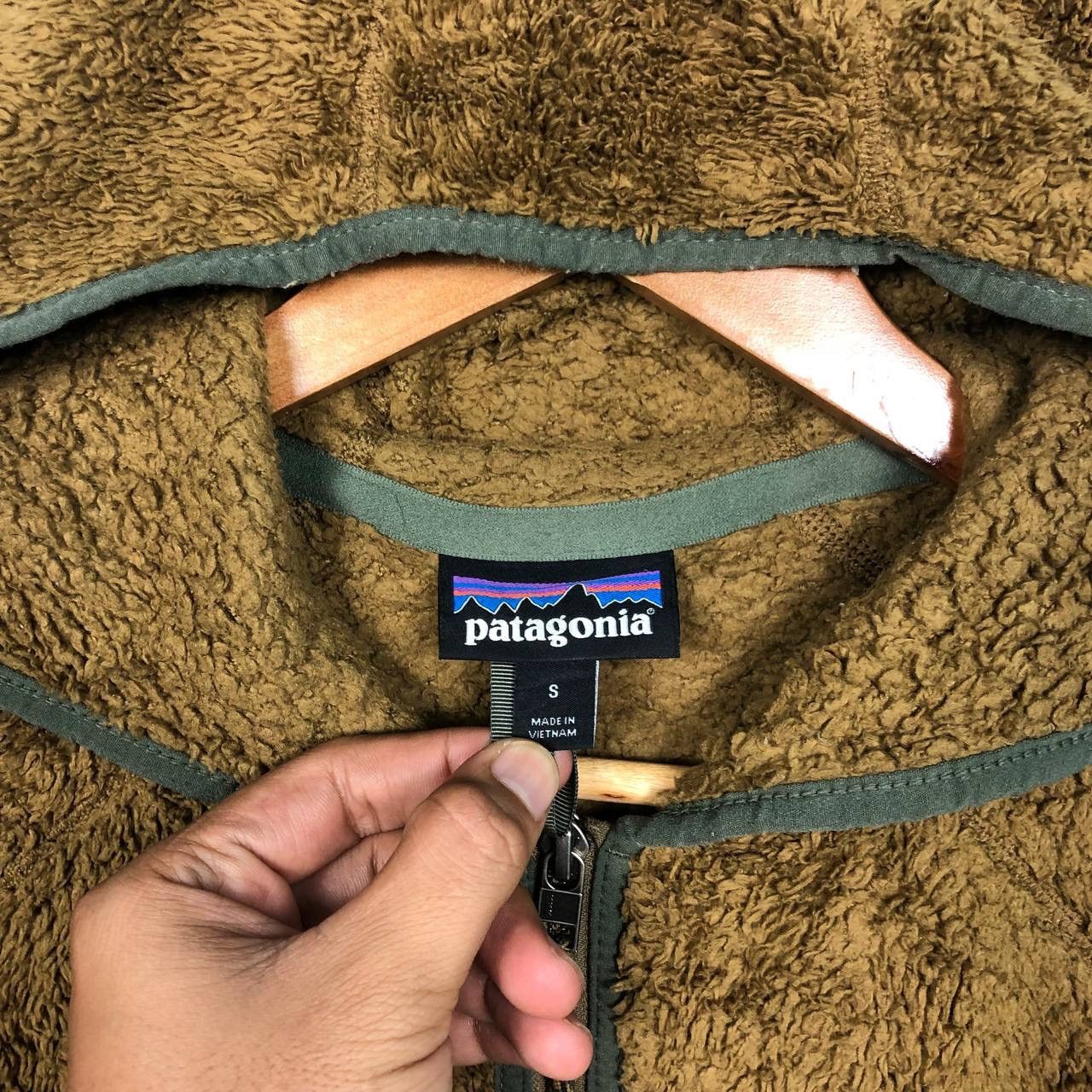 Patagonia Vintage 90s Patagonia Fleece Hooded Full Zipper Jacket Size US S / EU 44-46 / 1 - 4 Thumbnail