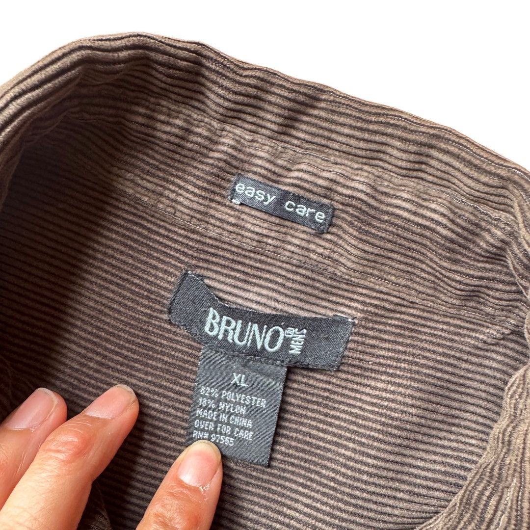 Other Men’s Bruno Black Corduroy Button-Up Shirt XL Size US XL / EU 56 / 4 - 2 Thumbnail