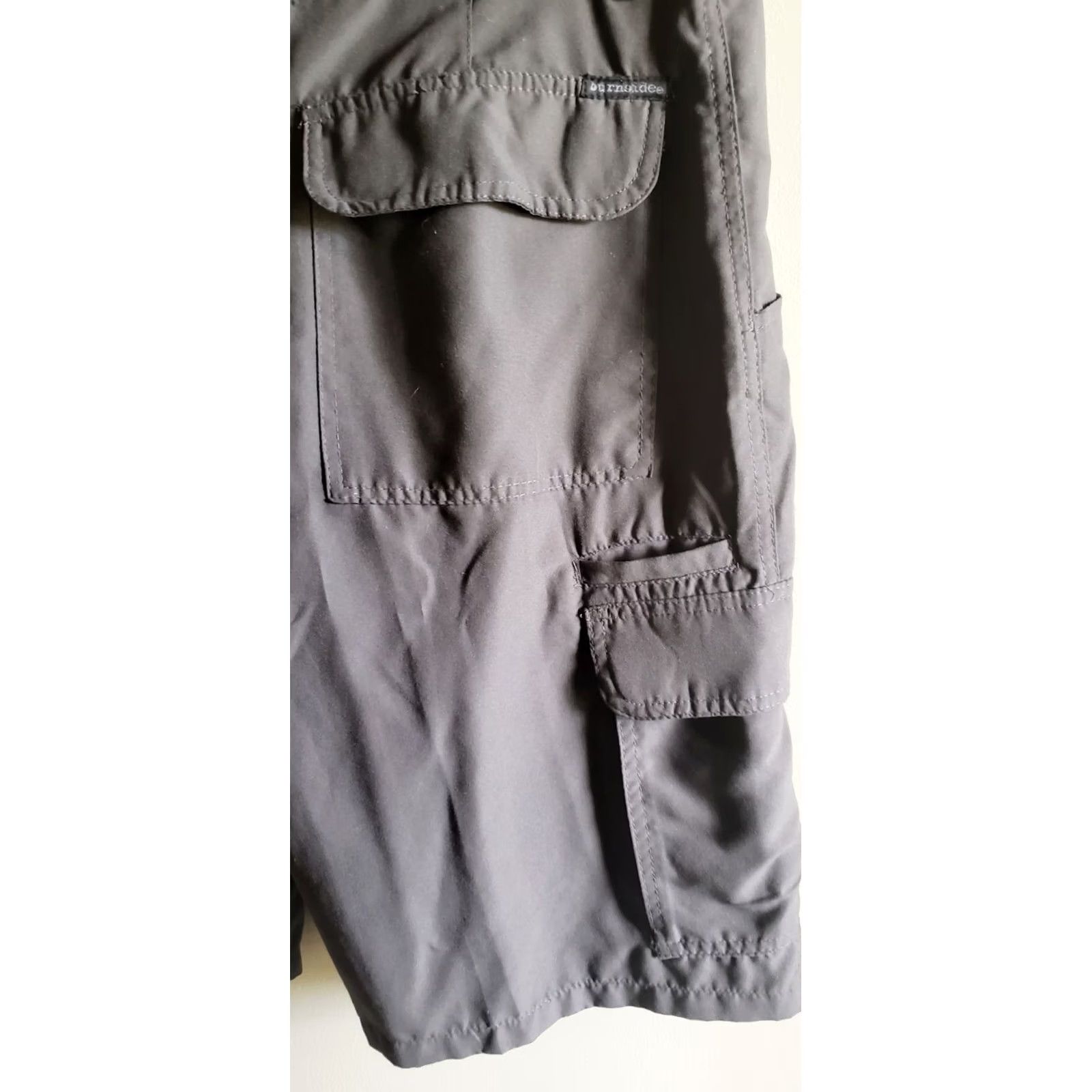 Burnside Burnside Men's Bermuda Shorts Solid Gray 36 Inseam 11" Regular Waist 36 Cotton Blend Casual Vintage: No Size US 36 / EU 52 - 7 Thumbnail
