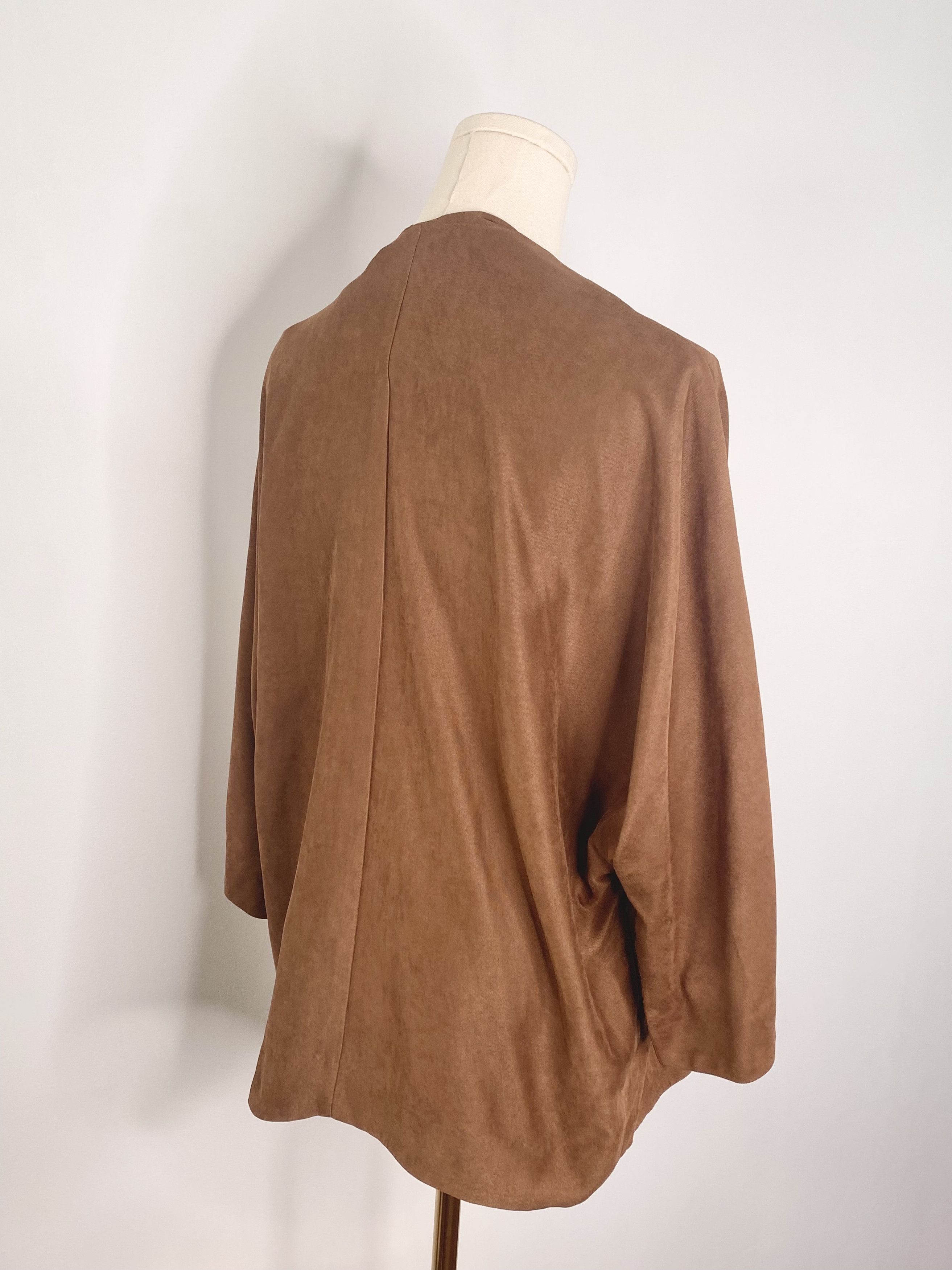 Zara Zara - Suede Like Cardigan Size S / US 4 / IT 40 - 3 Thumbnail
