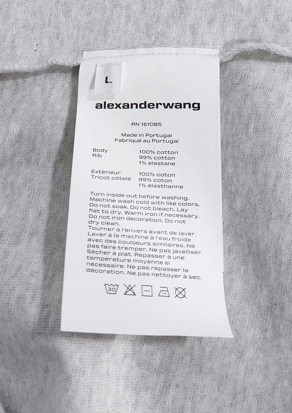 Alexander Wang new york logo tshirt - grey L Size US L / EU 52-54 / 3 - 3 Thumbnail