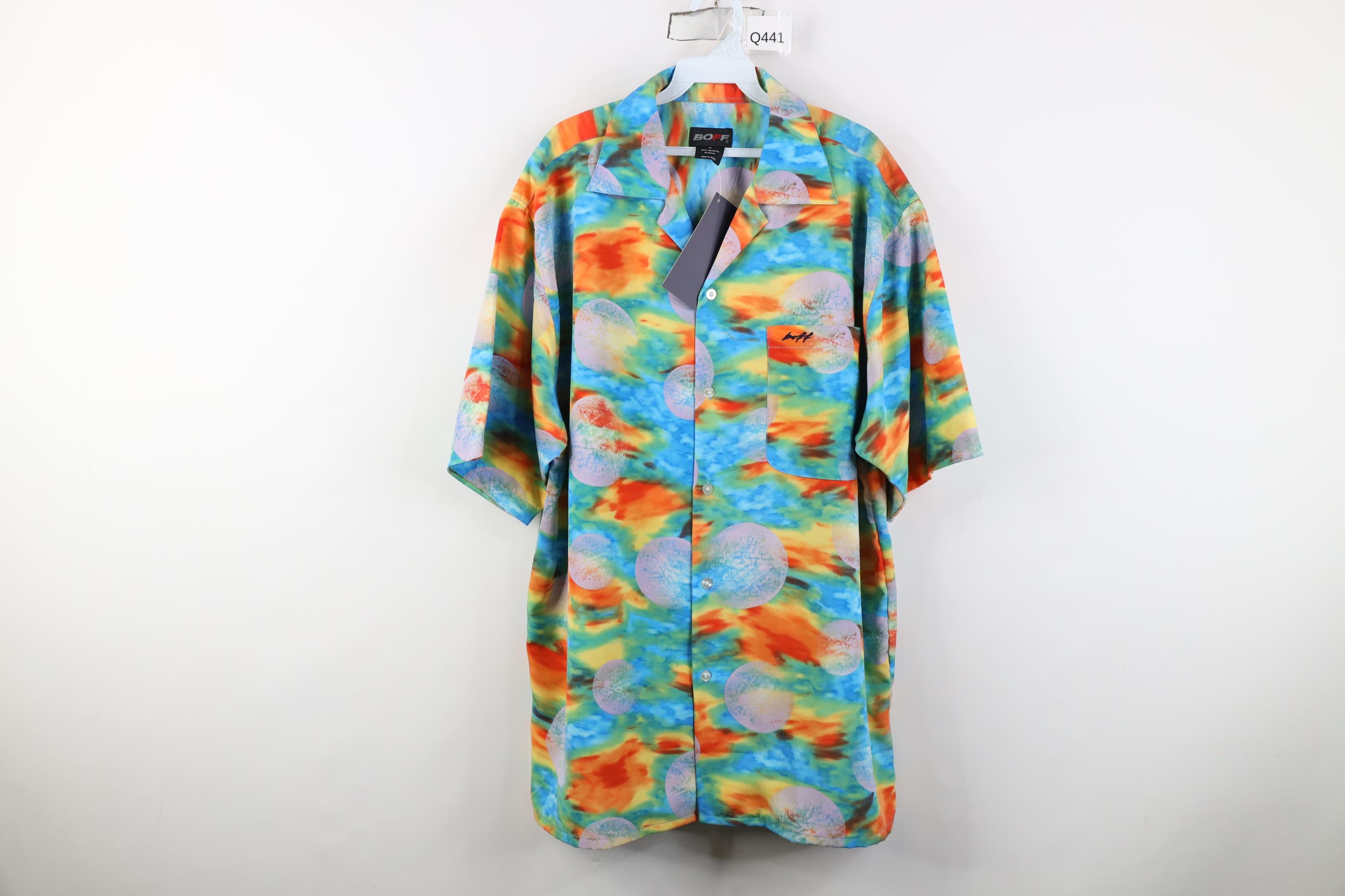 Vintage Deadstock Vintage 90s Y2K Streetwear Collar Button Shirt Size US L / EU 52-54 / 3 - 1 Thumbnail
