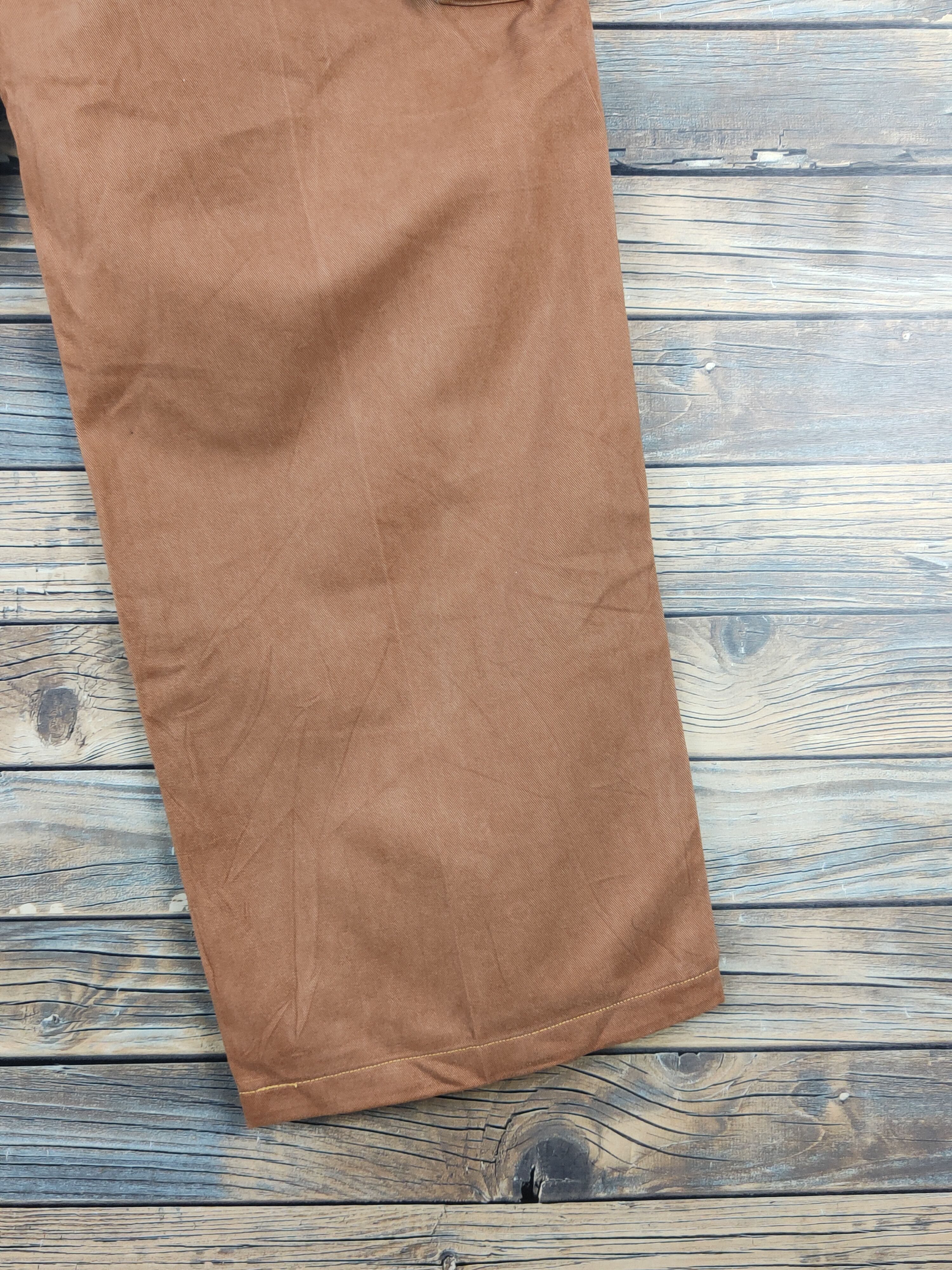 Japanese Brand Muteki Dark Orange Multipocket Tactical Cargo Pants #W1803 Size US 32 / EU 48 - 12 Thumbnail