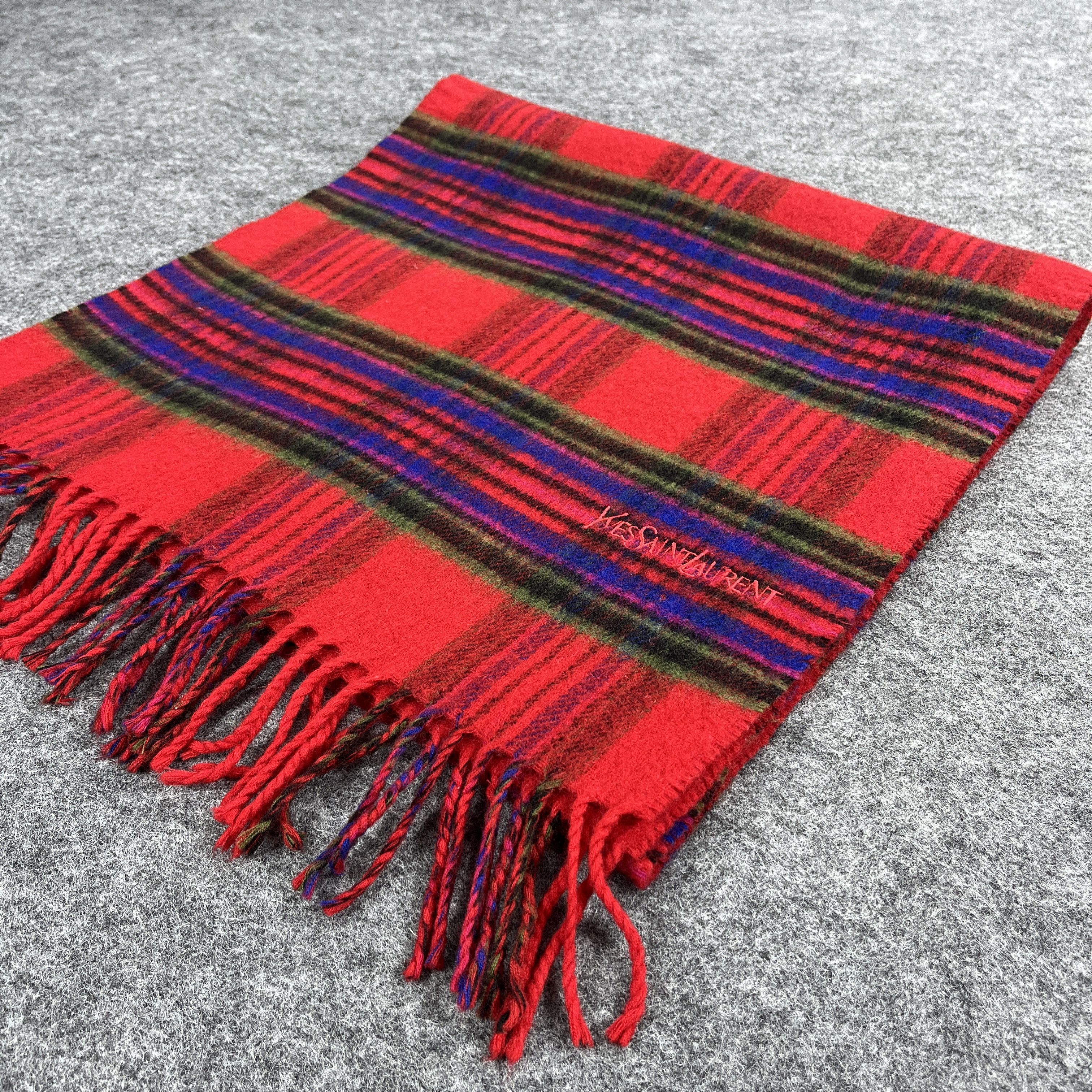 Vintage Yves Saint Laurent Scarf / Muffler / Neckwear T872 Size ONE SIZE - 9 Thumbnail