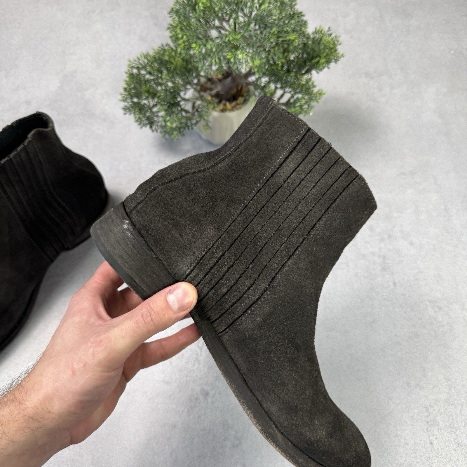 Allsaints Vintage Allsaints Men Suede Chelsea Size 42 US8.5 Grey Size US 8.5 / EU 41-42 - 16 Thumbnail