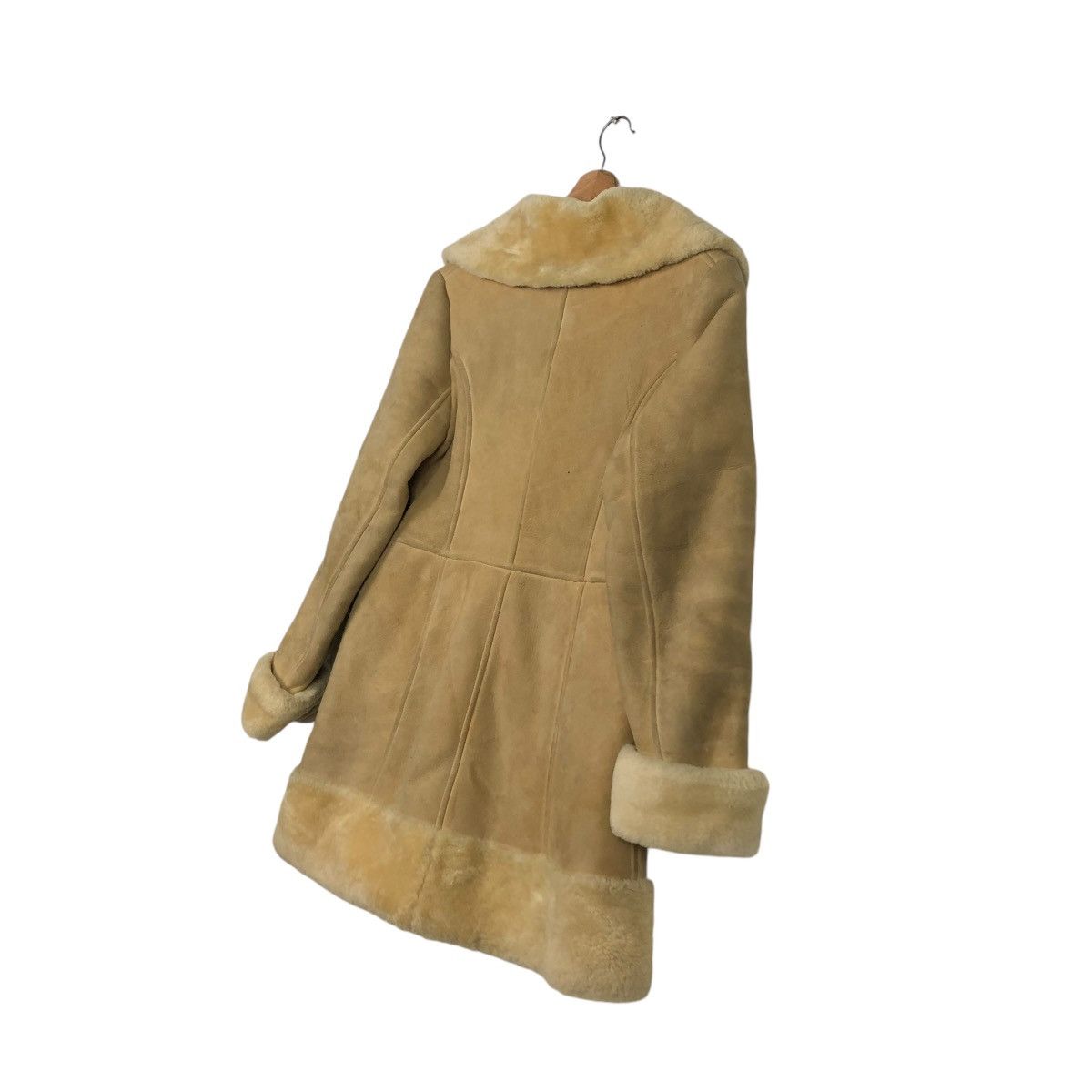 Vintage 🔥VINTAGE SHEARLING LEATHER JACKET MINK FUR BLANKET SCULLY Size US S / EU 44-46 / 1 - 12 Thumbnail