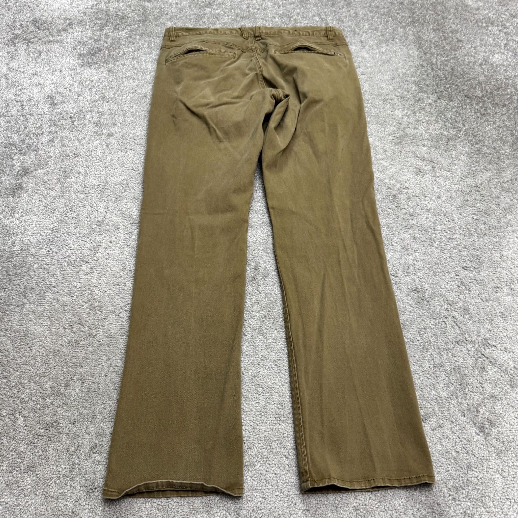 Empyre Empyre Skeletor Slim Straight Chino Pants Mens 34 Khaki Green 31 Inseam Pockets Vintage No Size US 34 / EU 50 - 2 Thumbnail