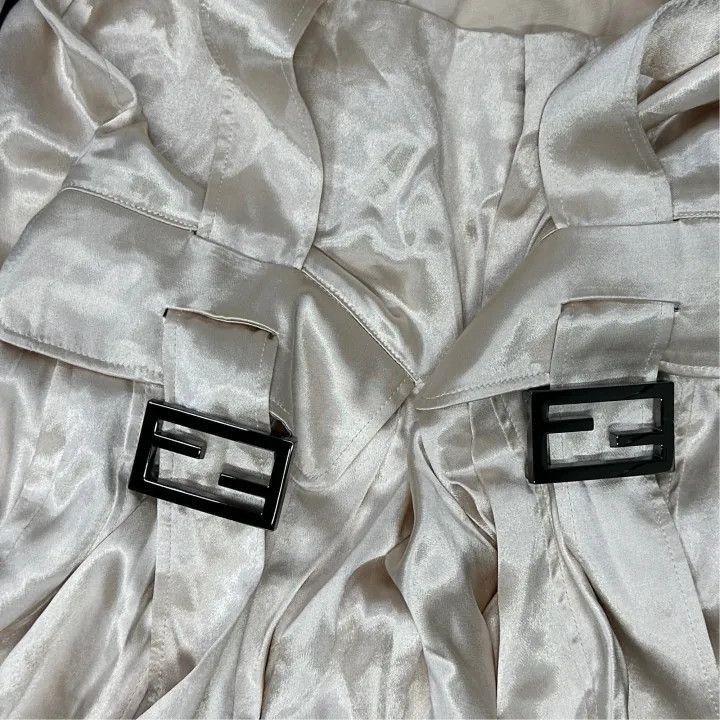Fendi Beige Logo Pocket Casual Pants -2507