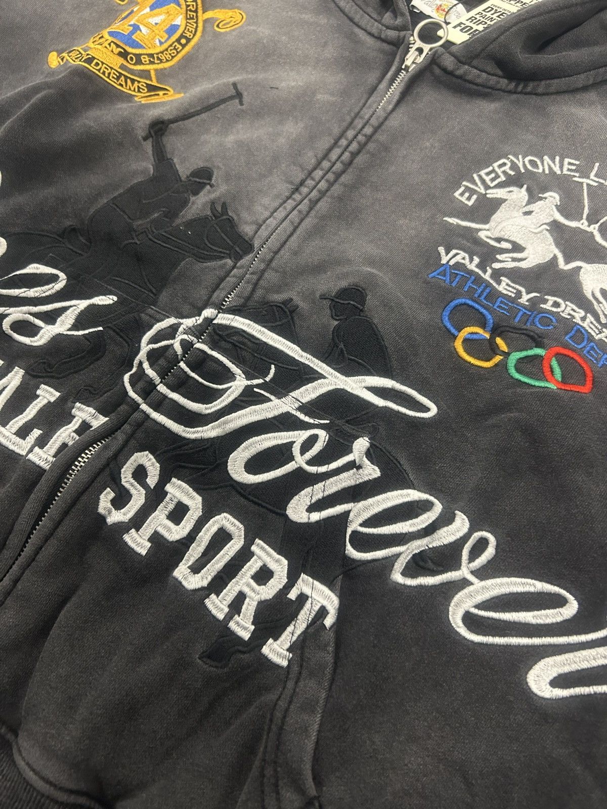 Vale Vale Forever Valley Dreams Black Blackrock Zip Up Hoodie New Size US XXL / EU 58 / 5 - 4 Thumbnail