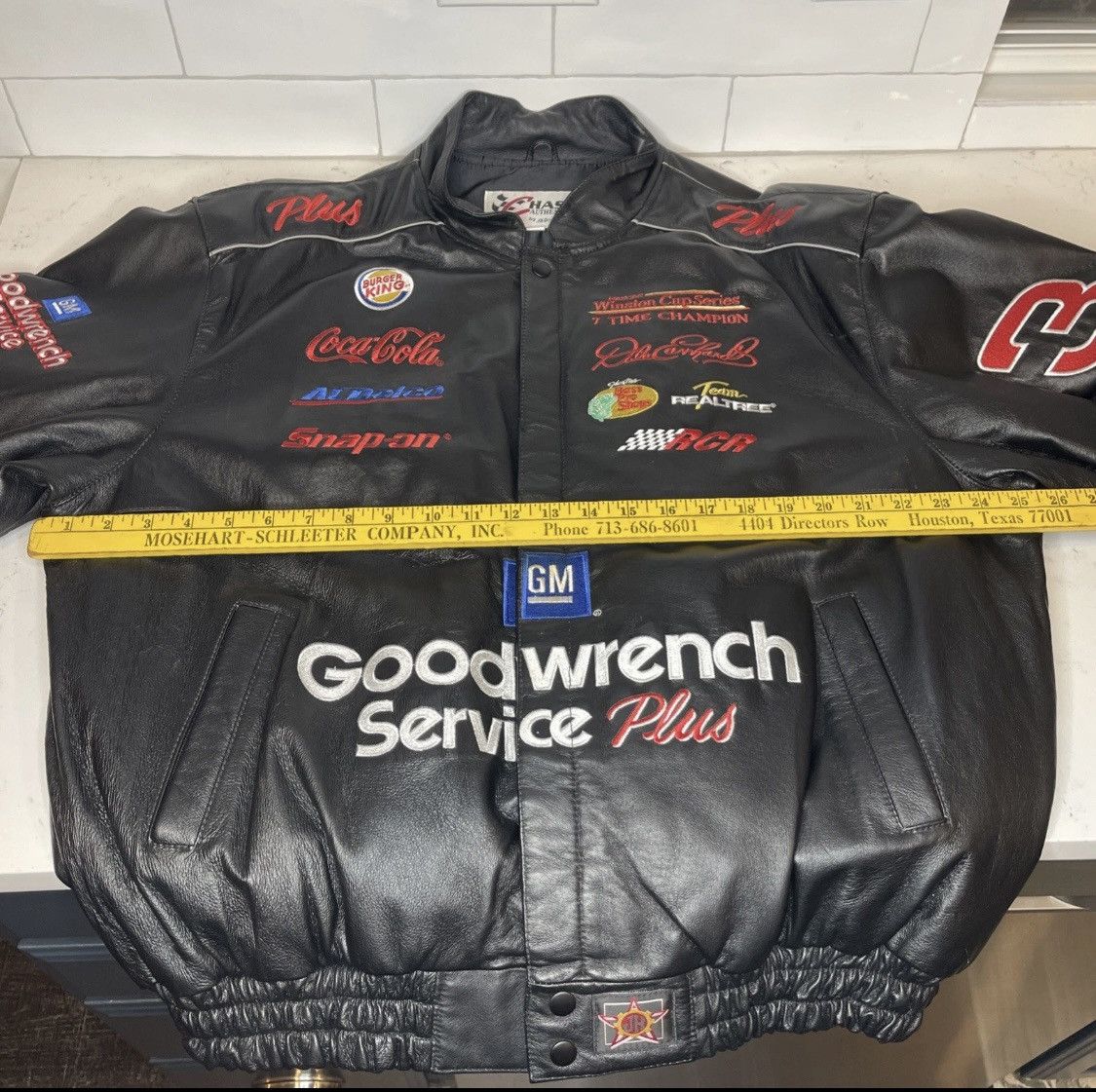 Chase Authentics Dale Earnhardt Chase Authentic Leather Jacket XL VGC Size US XL / EU 56 / 4 - 10 Thumbnail