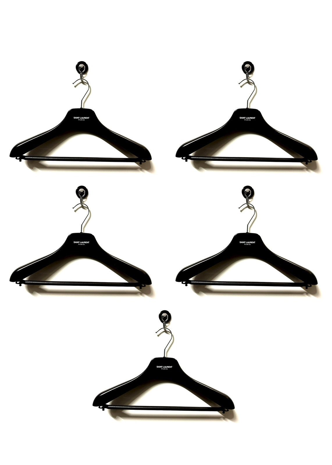 Saint Laurent Paris Saint Laurent Paris 5x logo hangers Size ONE SIZE - 4 Thumbnail