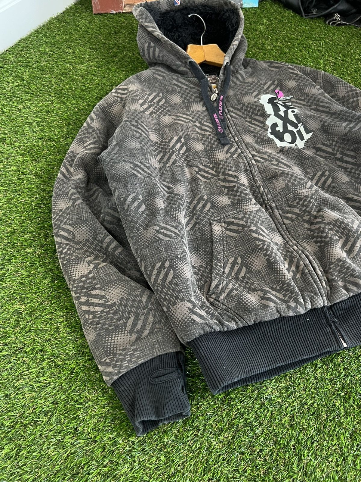 Japanese Brand Faux fur hoodie zip fleece style Ifsixwasnine lgb Size US XL / EU 56 / 4 - 5 Thumbnail