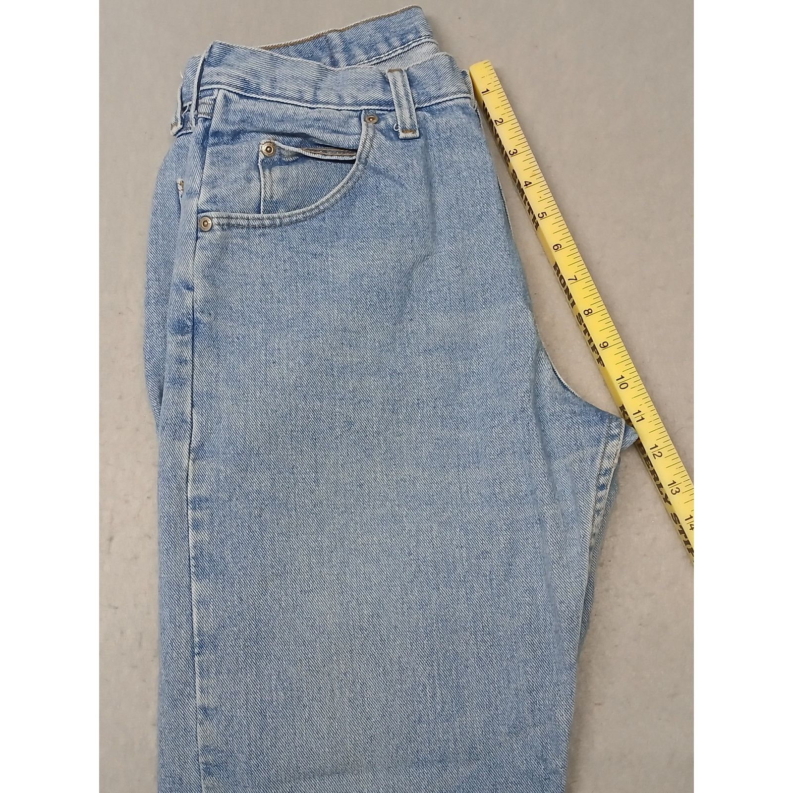 Wrangler Wrangler (32x30) Men's Straight Leg Blue Denim Jeans Size US 32 / EU 48 - 6 Thumbnail
