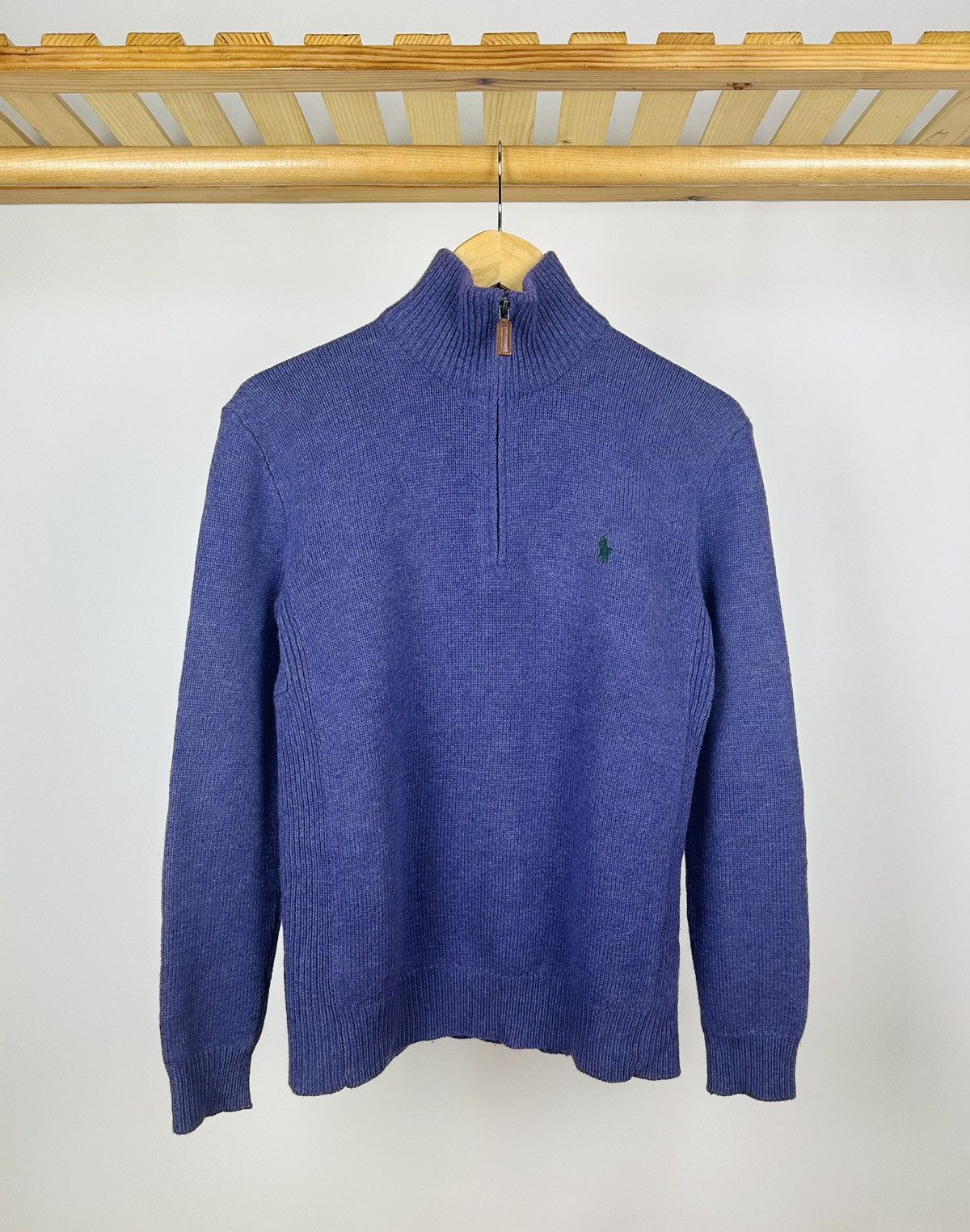 Polo Ralph Lauren × Vintage Vintage Polo Ralph Lauren 1/4 Zip Knit Sweater Size US S / EU 44-46 / 1 - 1 Thumbnail