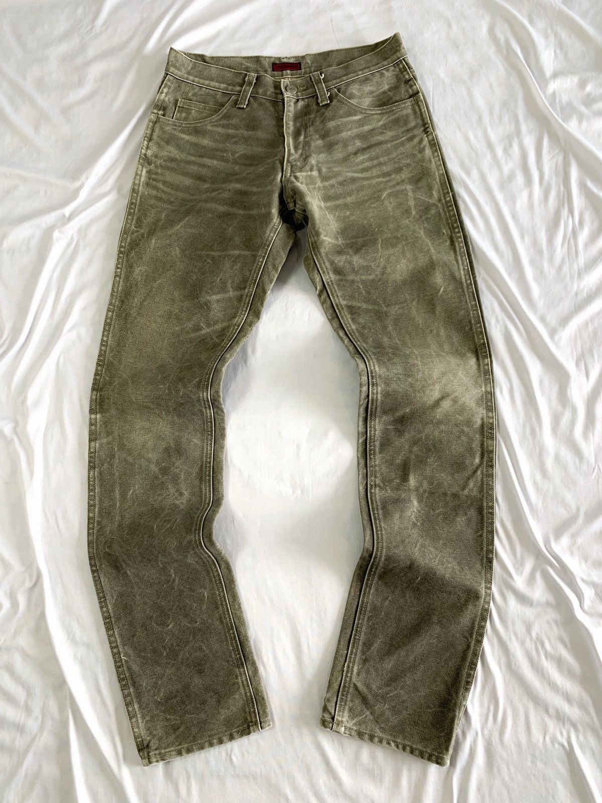 Johnbull Johnbull co denim pants are olive green in colour Size US 30 / EU 46 - 2 Thumbnail