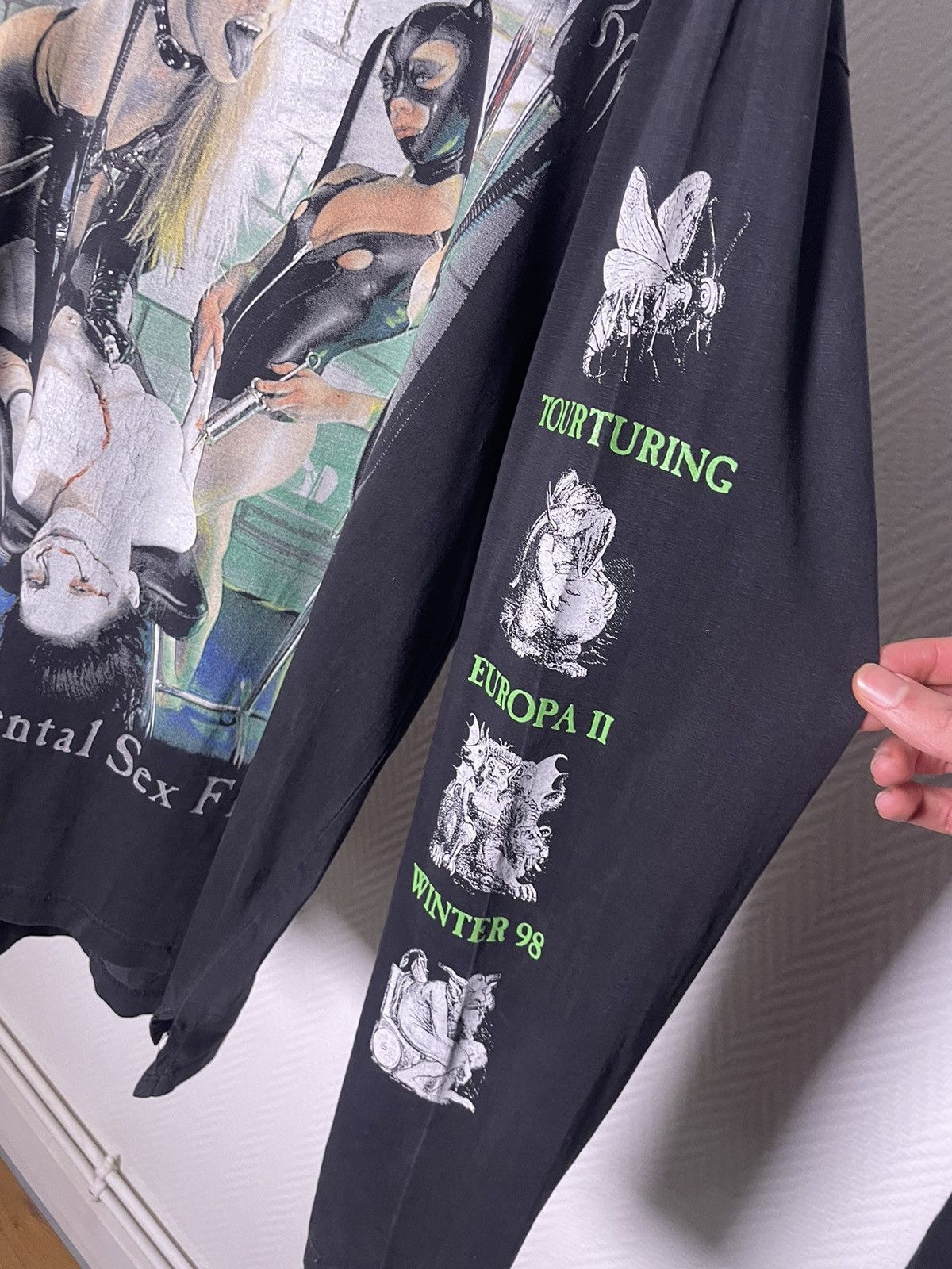Band Tees × Vintage 1998 Cradle Of Filth Experimental Sex Files Longsleeve Size US XL / EU 56 / 4 - 4 Thumbnail