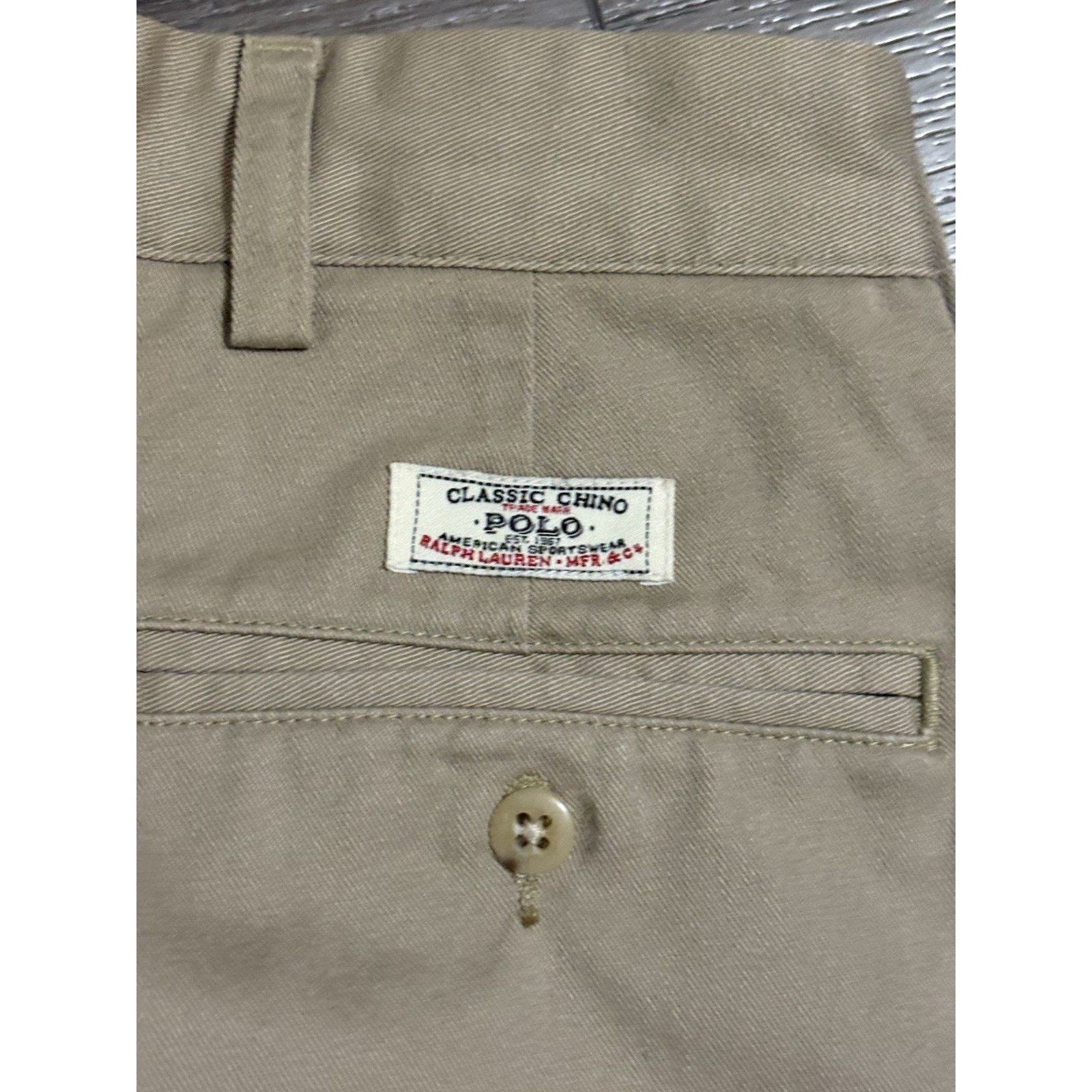 Polo Ralph Lauren Vintage Polo Ralph Lauren Khaki Andrew Chino Pants Men 34x27 Size US 34 / EU 50 - 11 Thumbnail