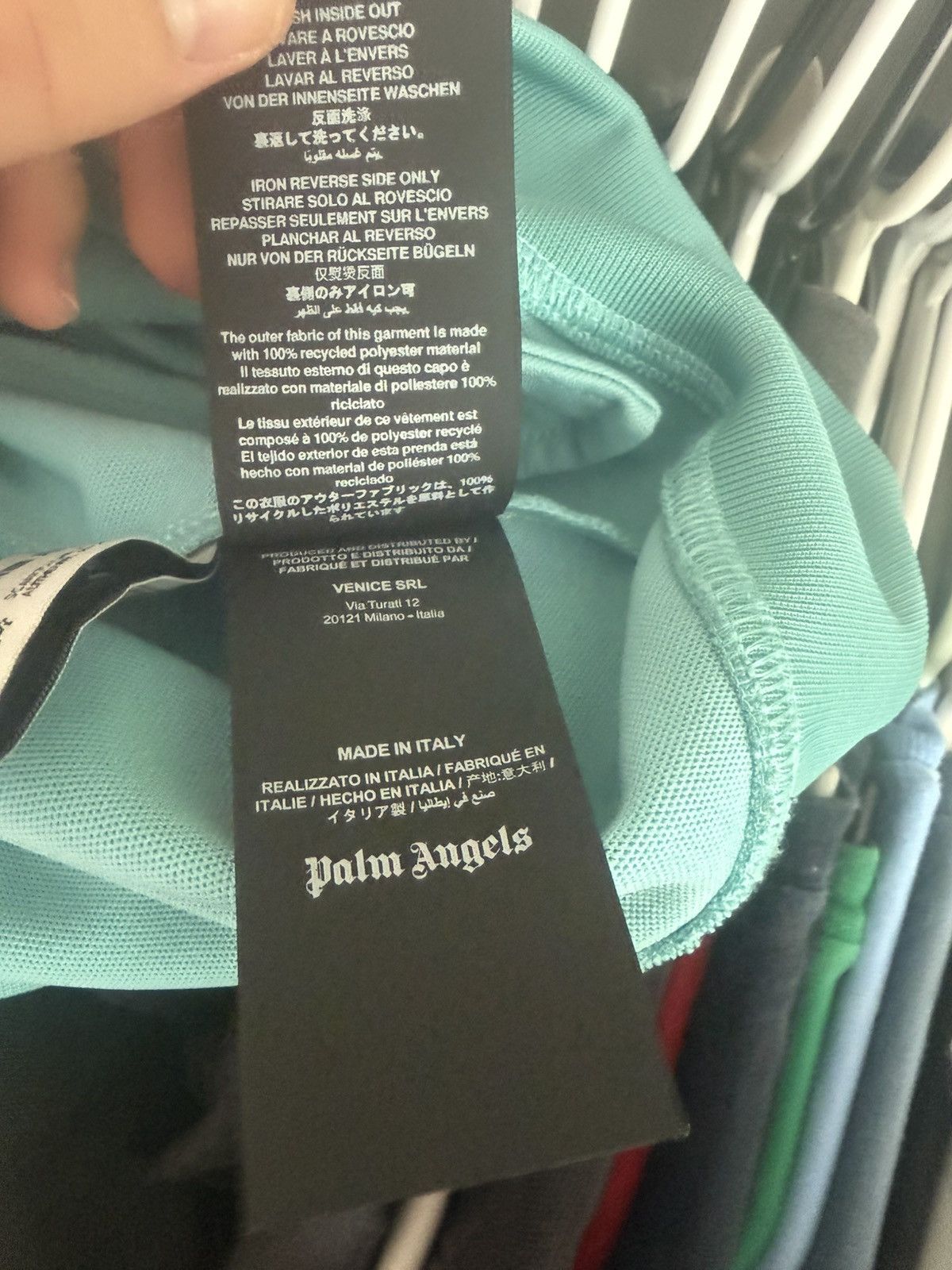 Palm Angels Palm angels track jacket teal/lightblue Size US M / EU 48-50 / 2 - 7 Thumbnail