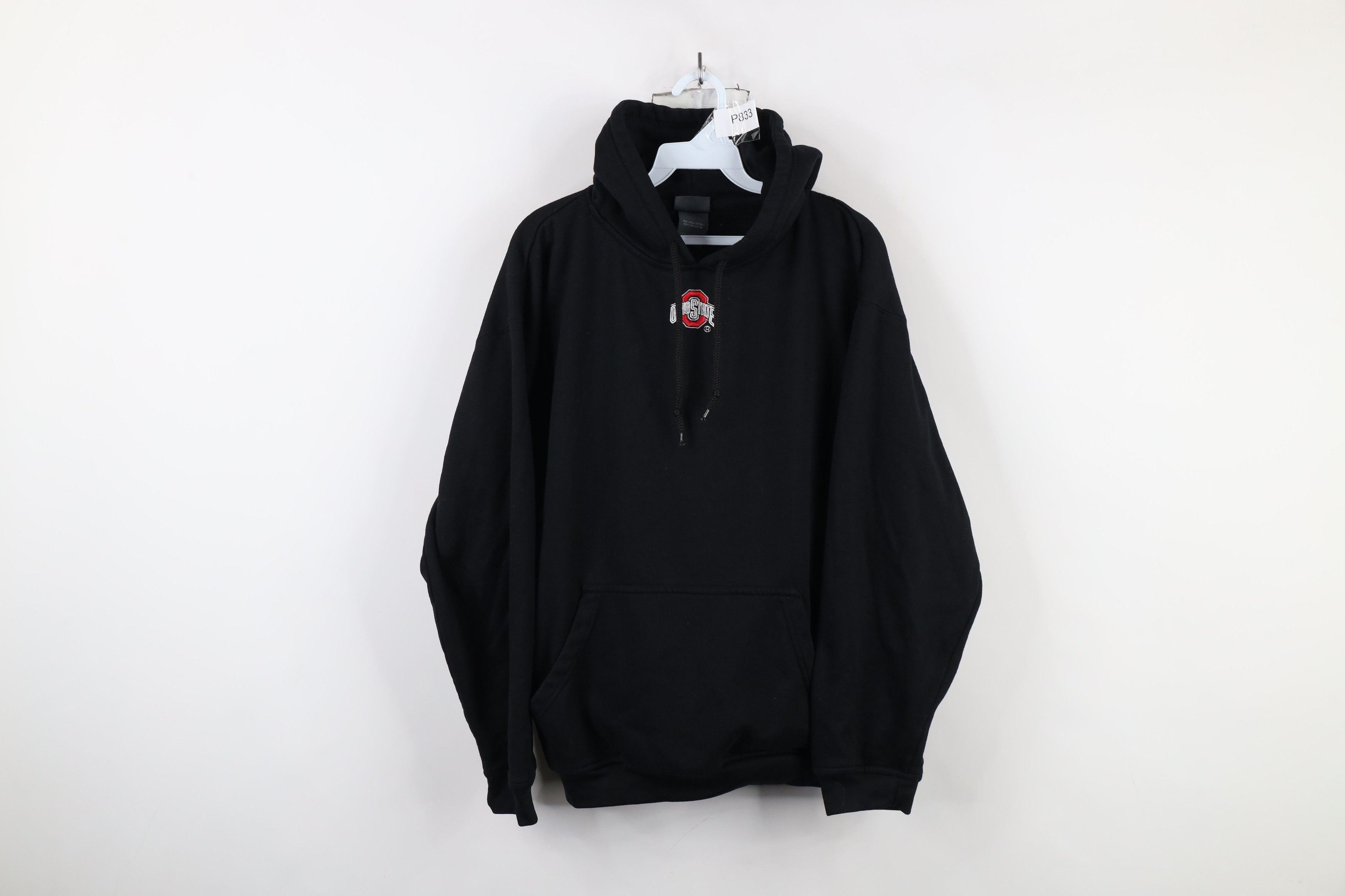 Vintage Vintage 90s Ohio State University Hoodie Sweatshirt Black Size US L / EU 52-54 / 3 - 1 Thumbnail